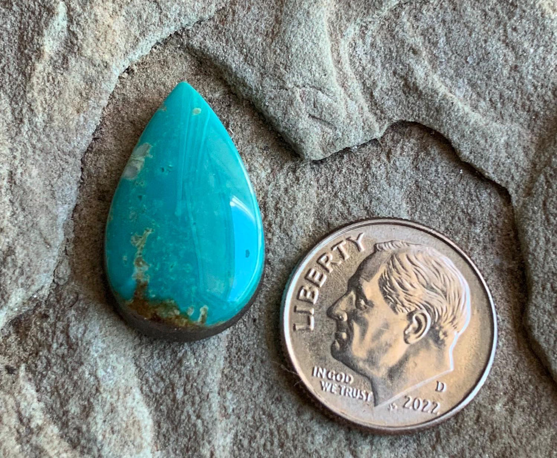 Royston Turquoise Teardrop Cabochon