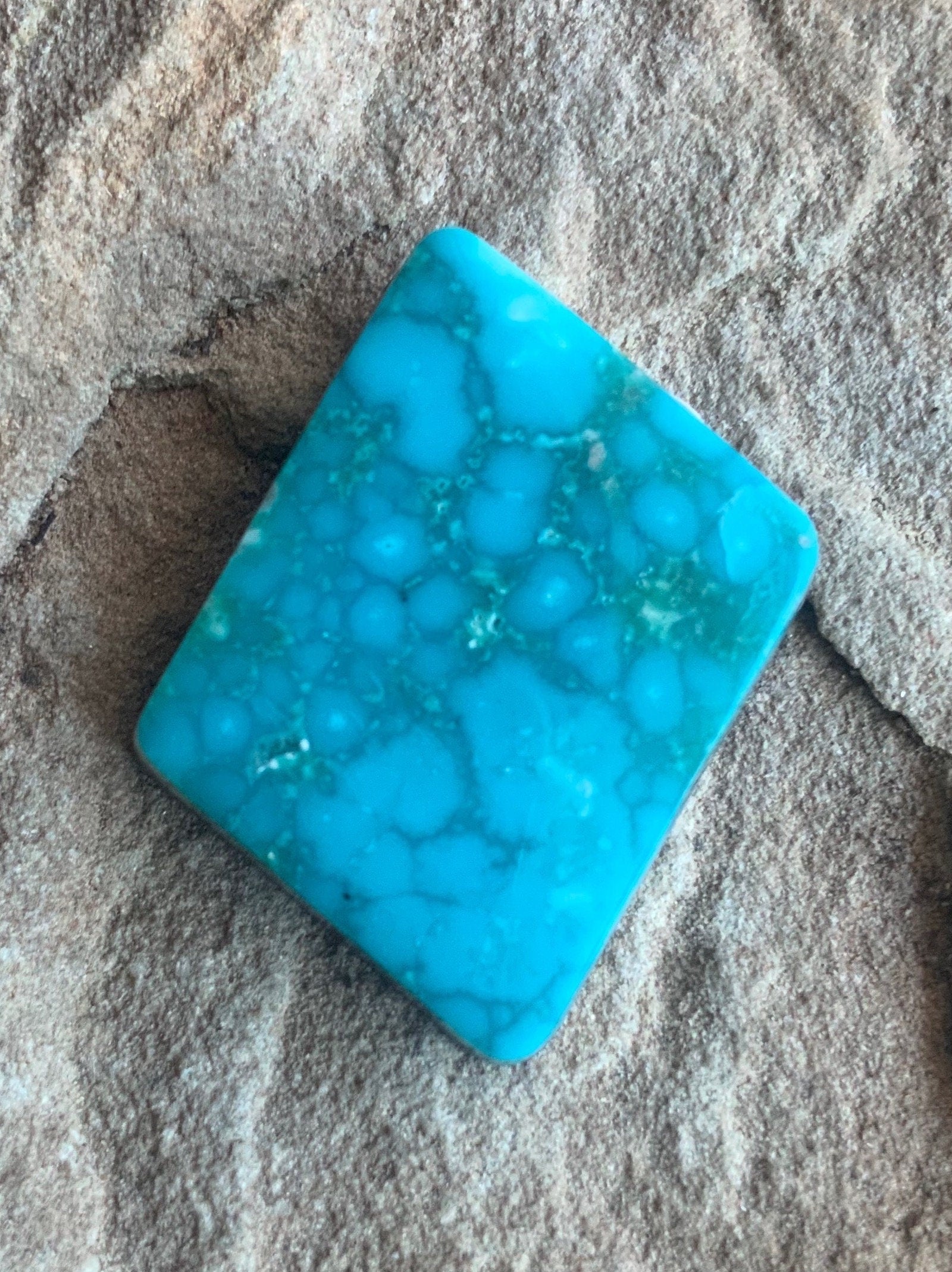 Beautiful Blue Kingman Turquoise Mine Cabochon