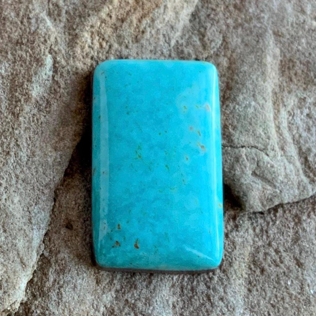 Beautiful Blue Royston Turquoise Rectangular Cabochon