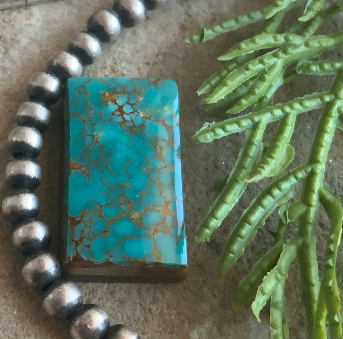 Lone Mountain Turquoise Rectangular Gemstone