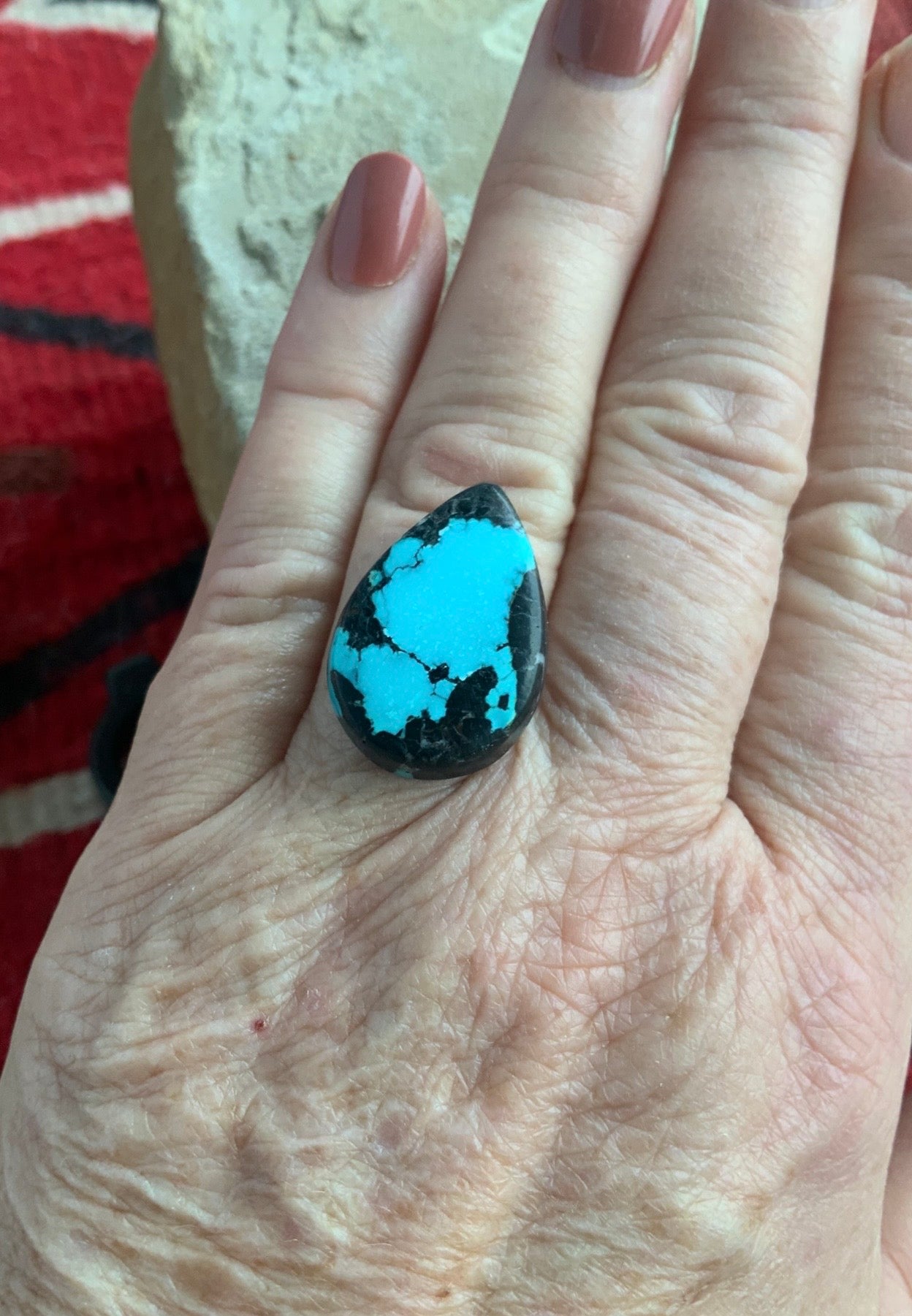Bao Canyon Turquoise Teardrop Cabochon