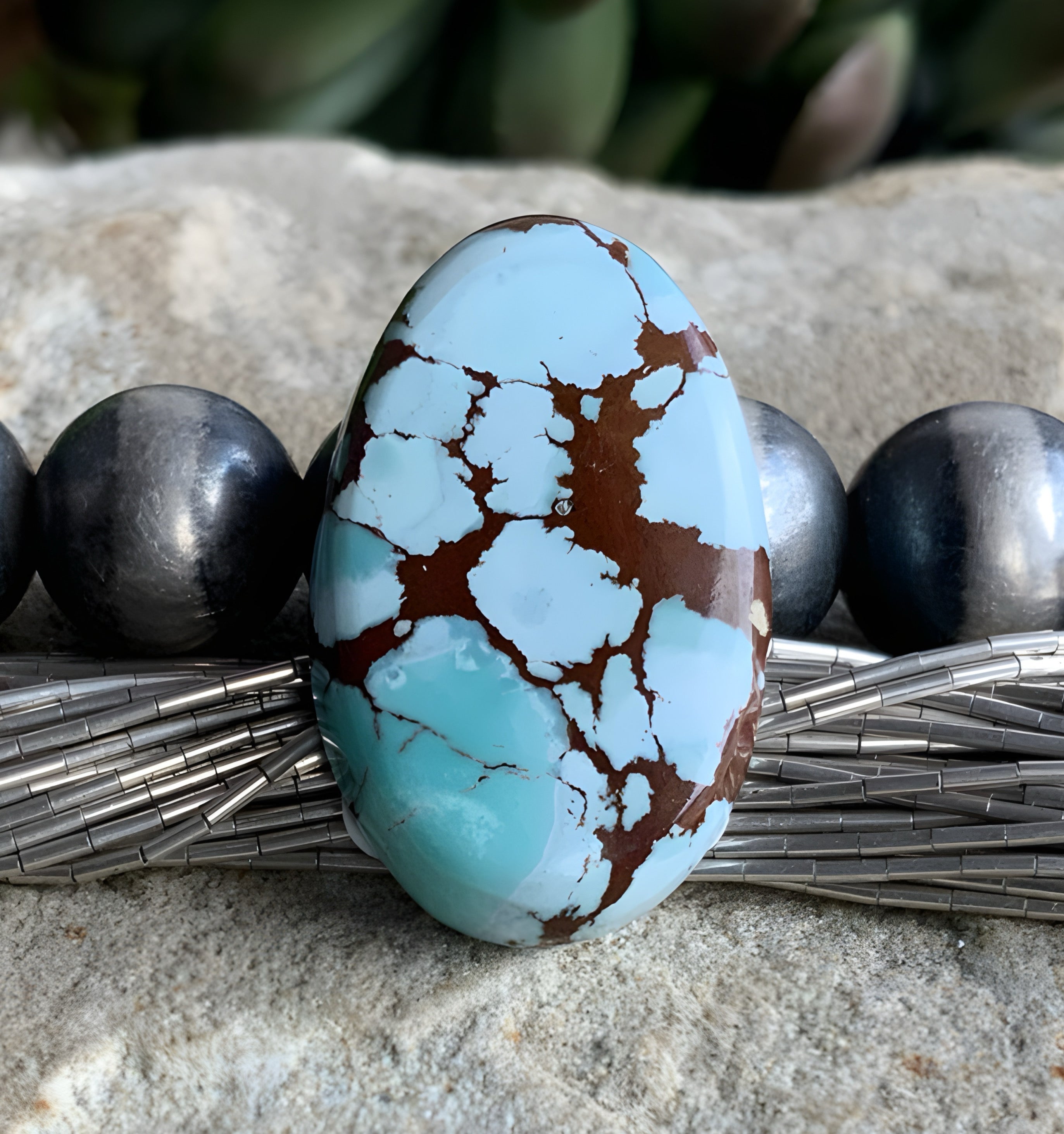 Gobi Desert Lavender Or Golden Hills Turquoise Oval #G105