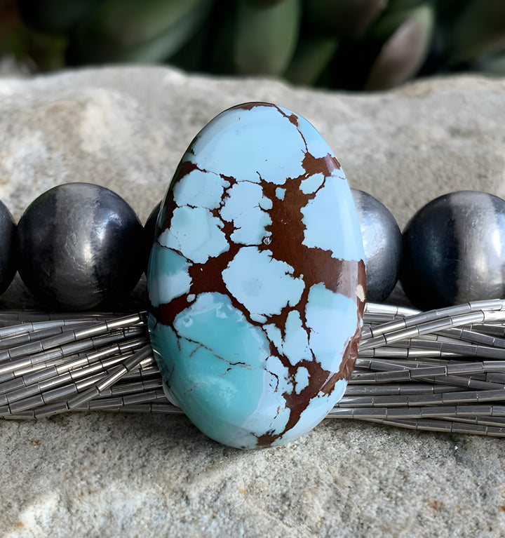 Gobi Desert Lavender Or Golden Hills Turquoise Oval #G105
