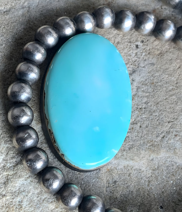 Blue Gem Turquoise Oval Cabochon