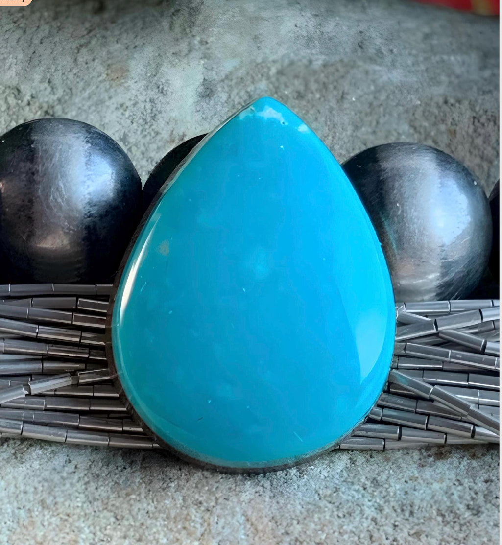 Royston Turquoise Blue Teardrop-Nevada Gemstone