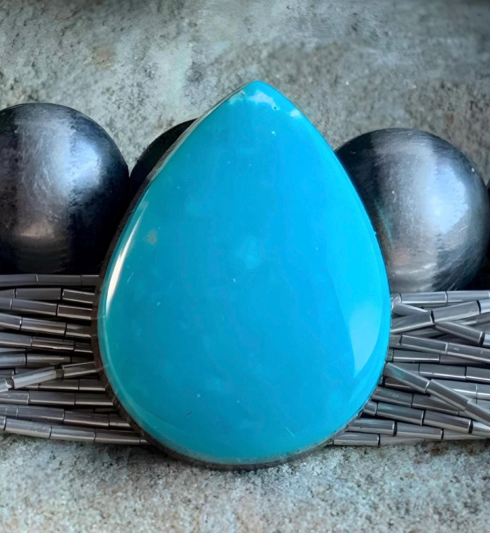 Royston Turquoise Blue Teardrop-Nevada Gemstone