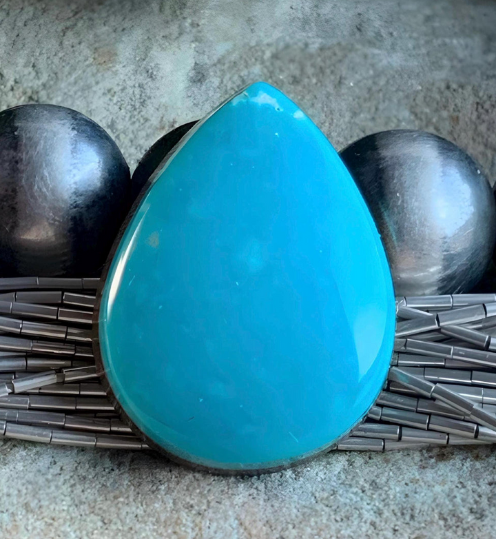Royston Turquoise Blue Teardrop-Nevada Gemstone