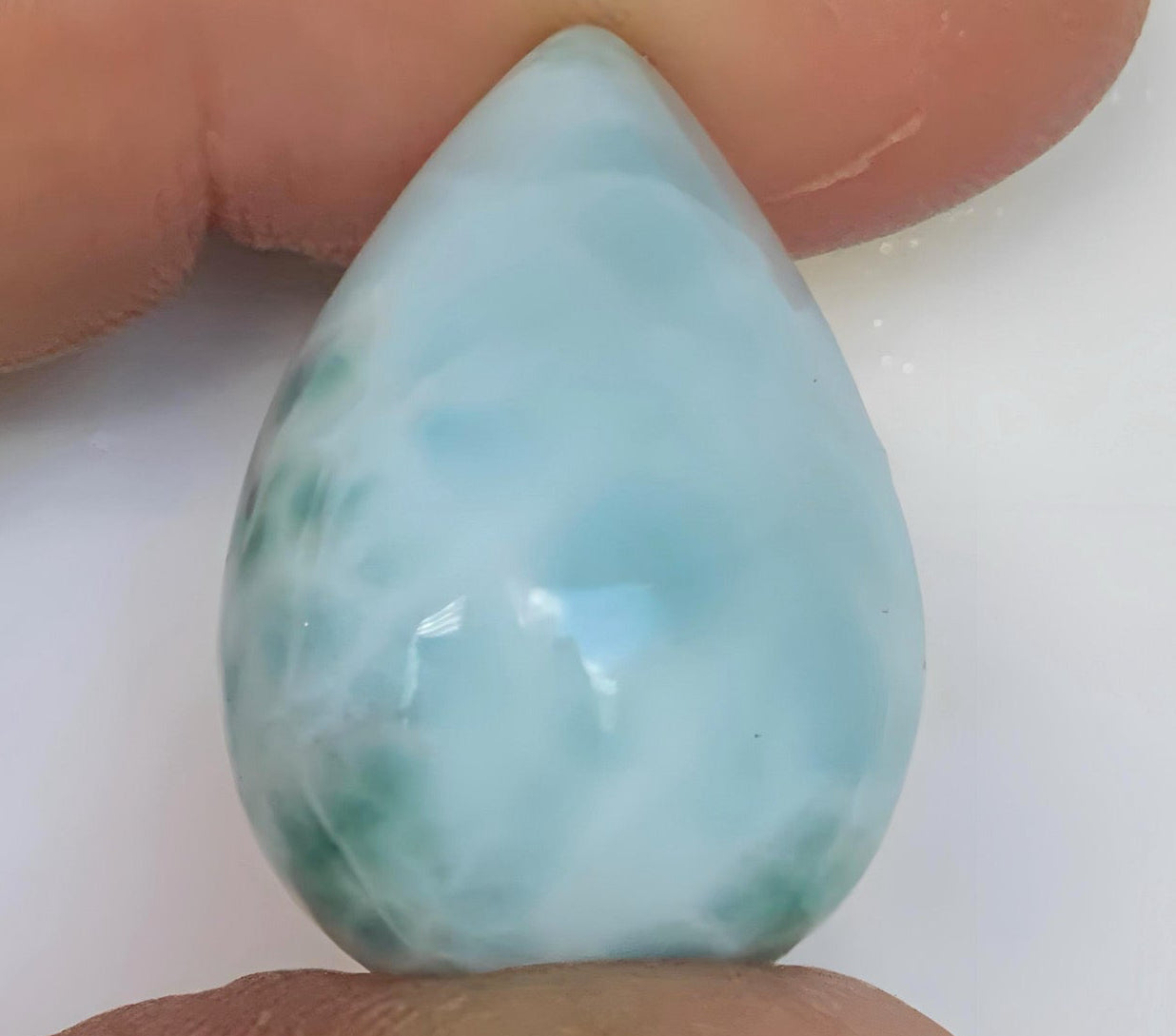 Larimar Dome Top Cabochon-Dominican Republic Gemstone