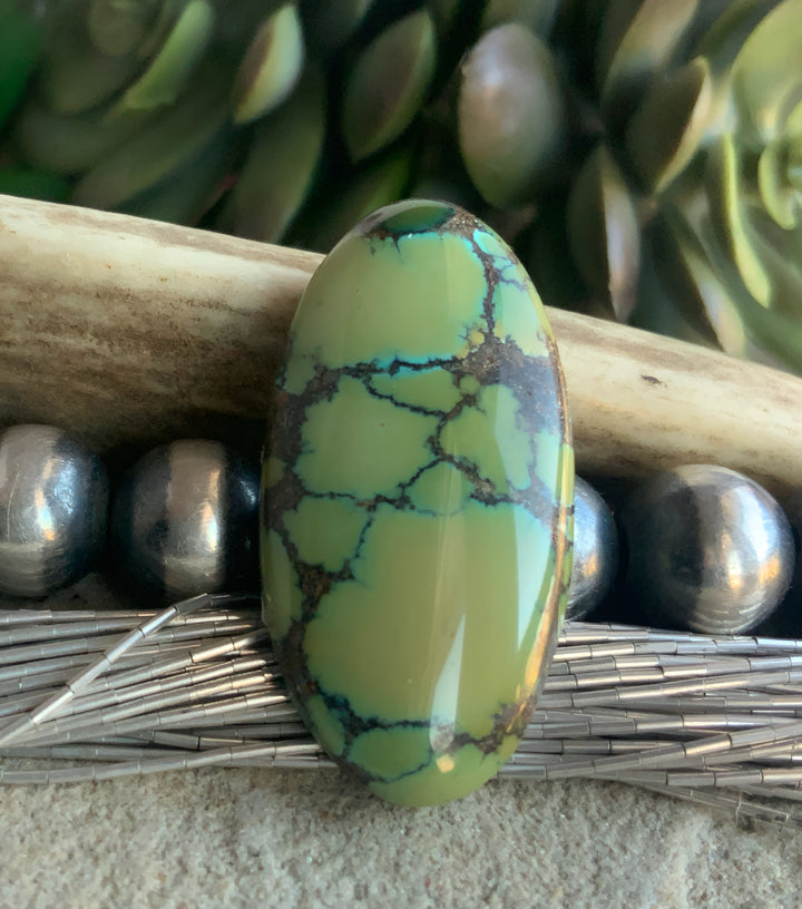 Bamboo Mountain Turquoise Oval Cabochon