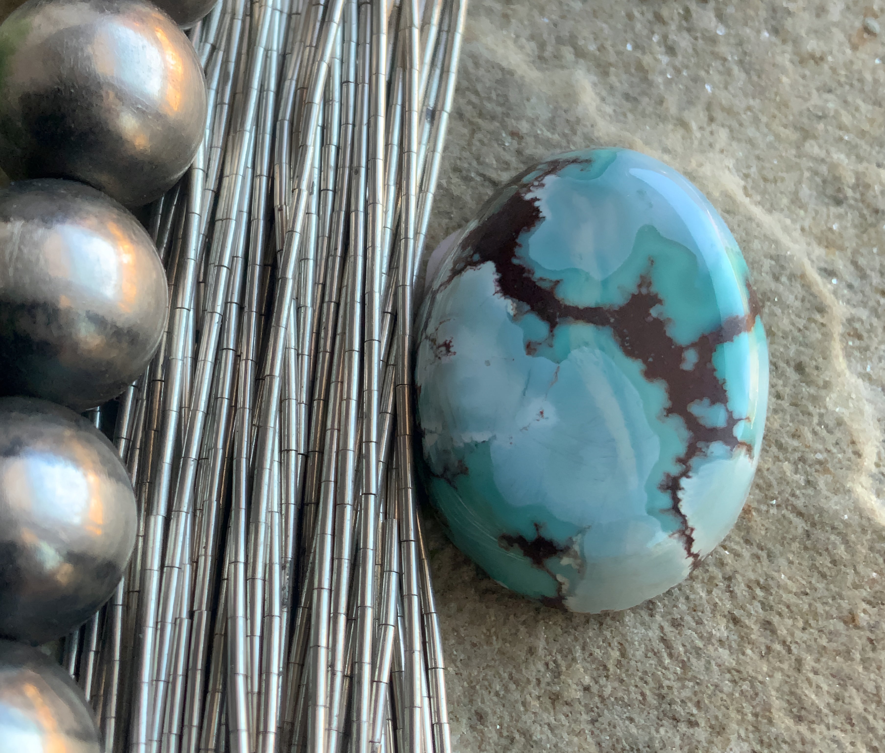 Gobi Desert Lavender or Golden Hills Turquoise Oval #G111
