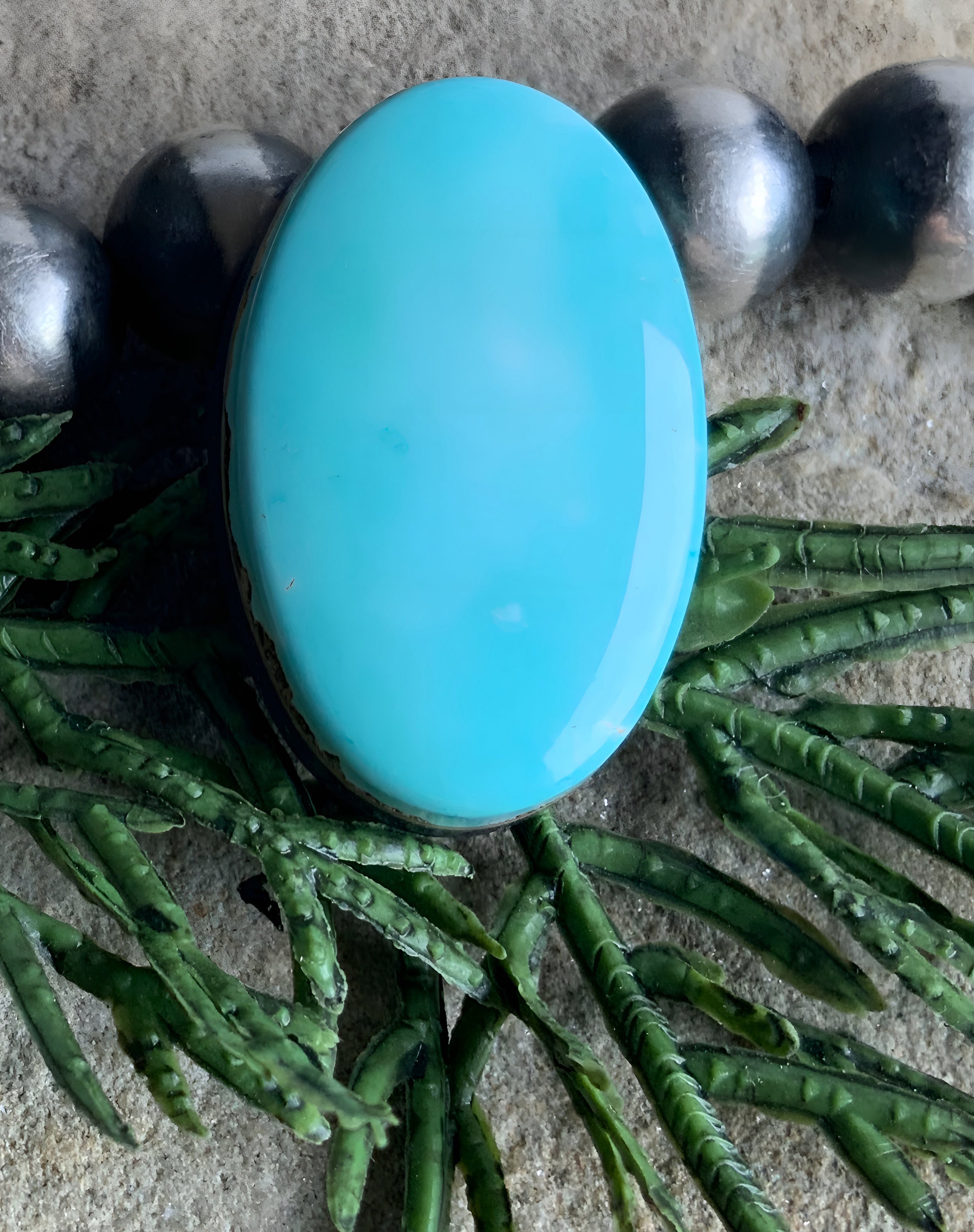 Blue Gem Turquoise Oval Cabochon