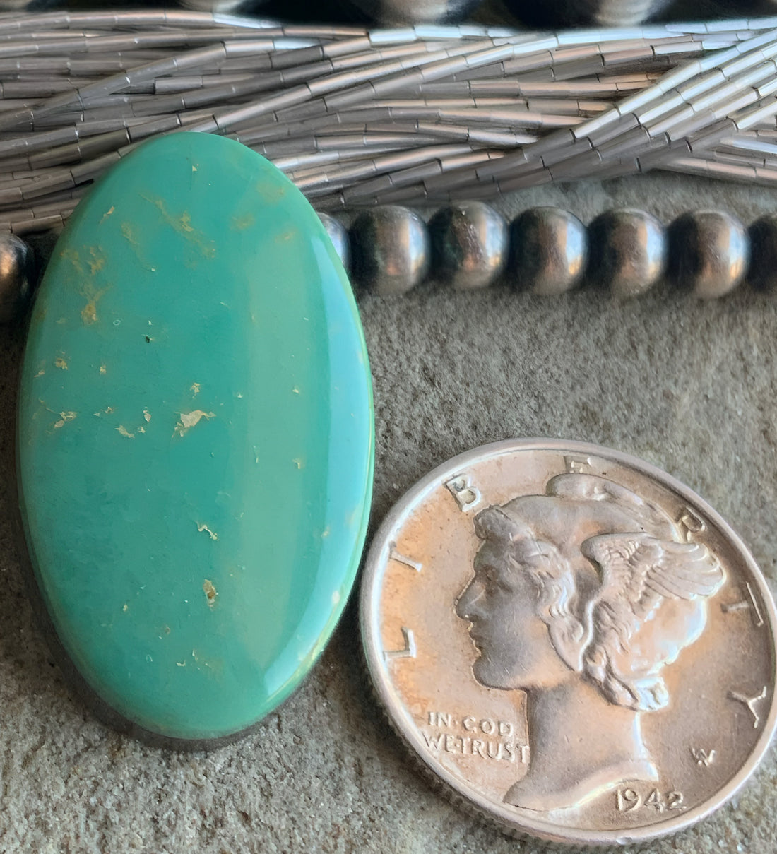 Emerald Valley Turquoise Oval Cabochon-Nevada Gemstone
