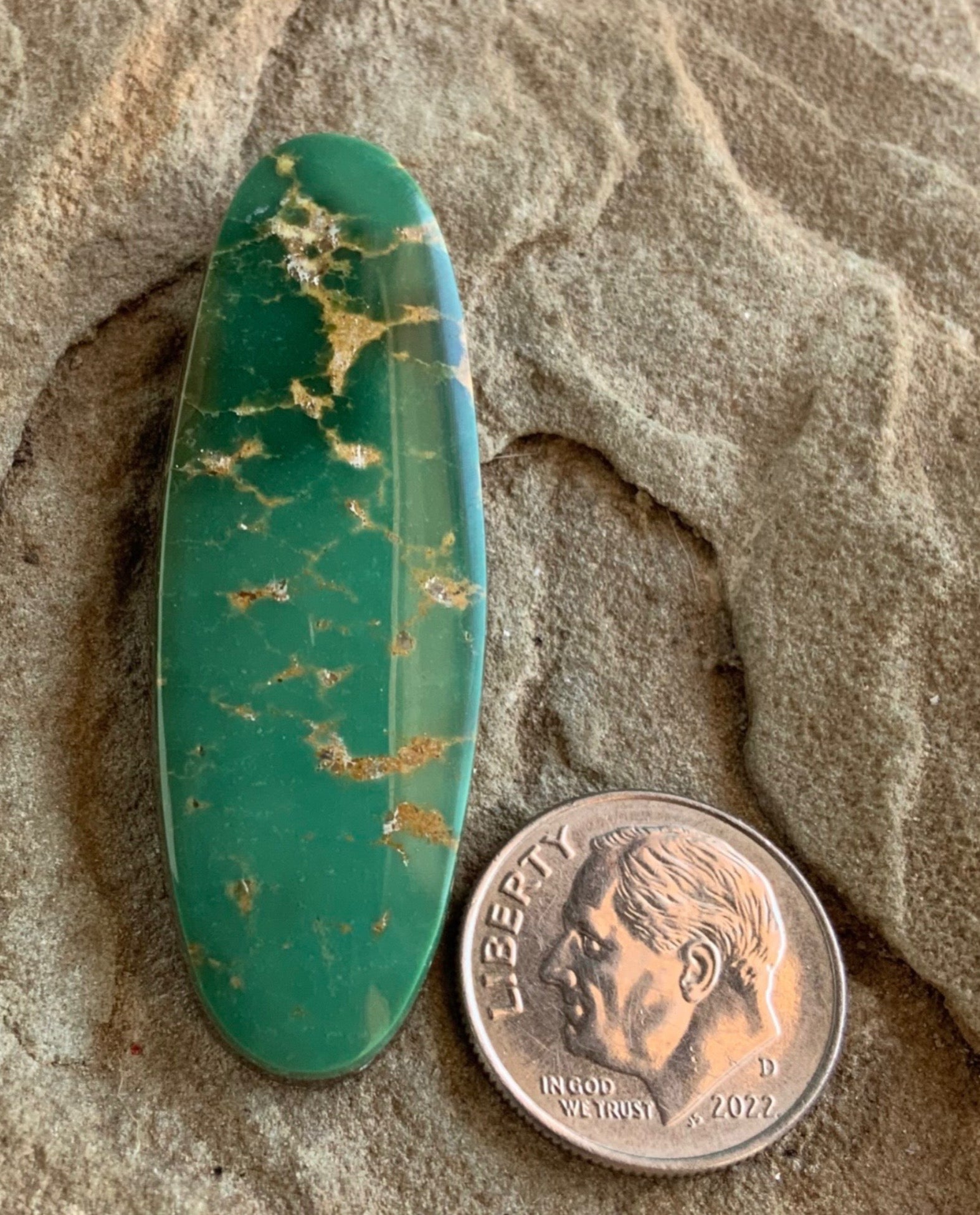 Green Royston Turquoise Oval