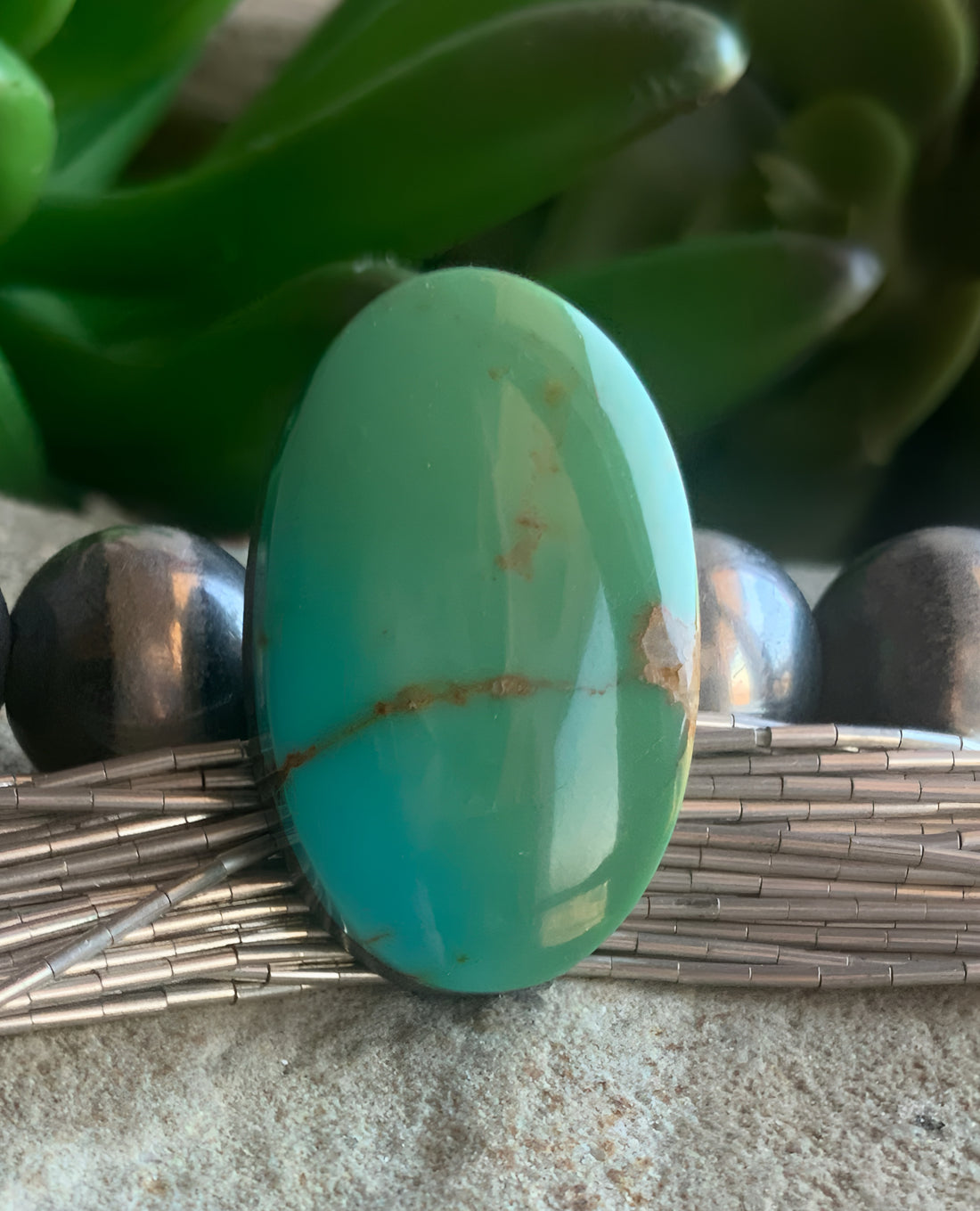 Natural Royston Turquoise Oval Gemstone