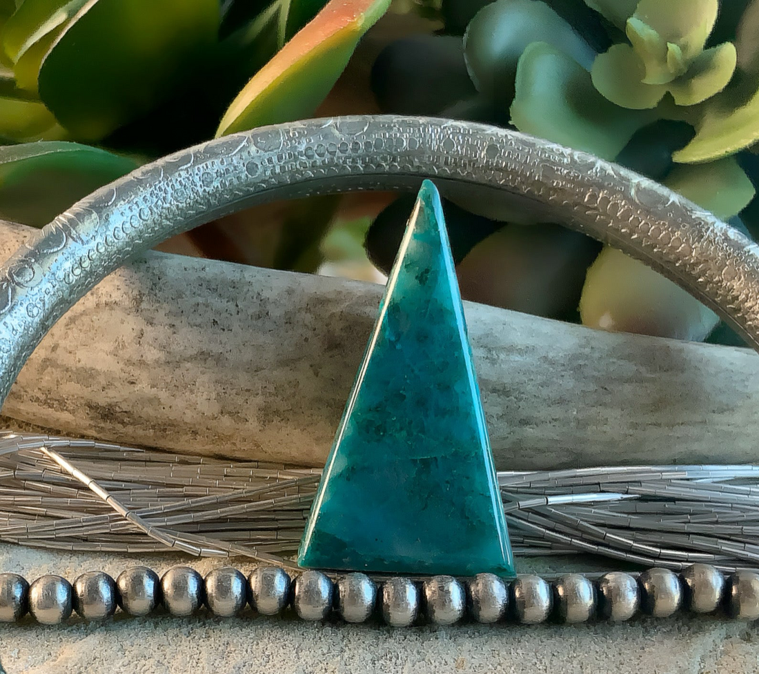 Chrysocolla Triangle Cabochon