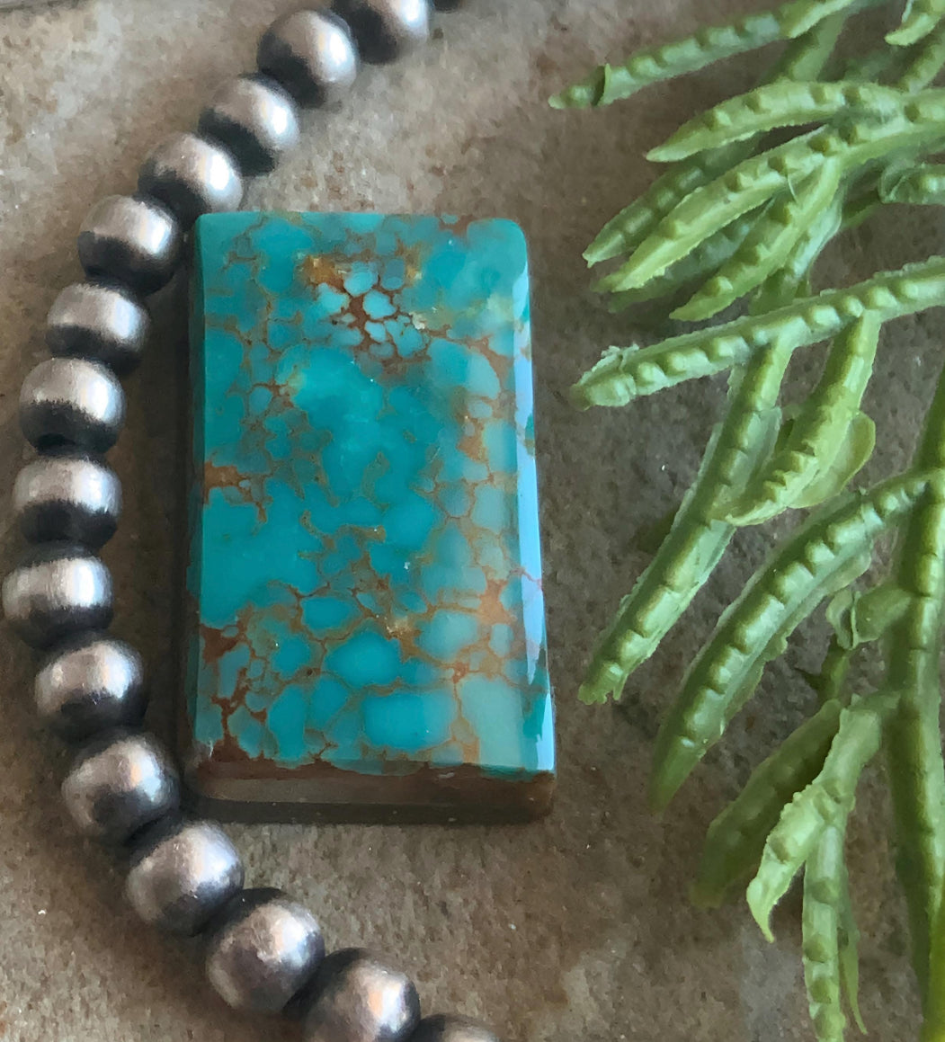 Lone Mountain Turquoise Rectangular Gemstone