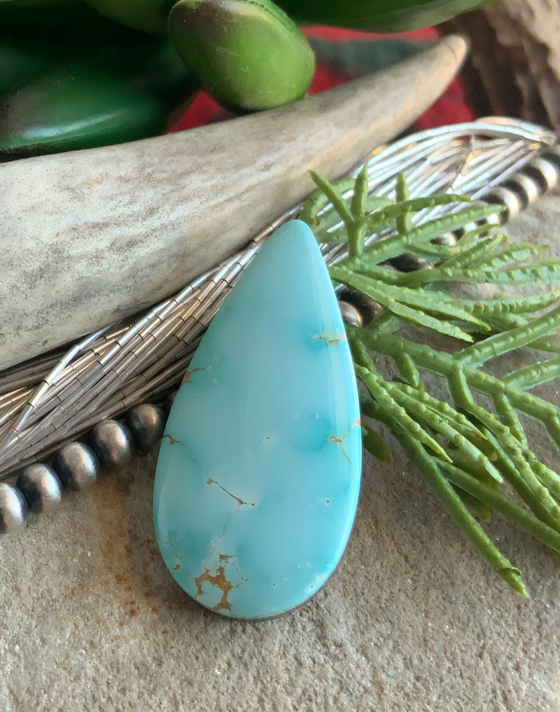 Natural Number Eight Teardrop-Nevada Gemstone