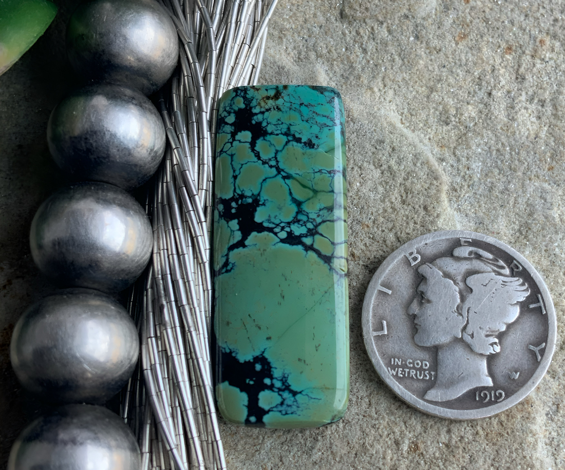 Bamboo Mountain Rectangular Gemstone