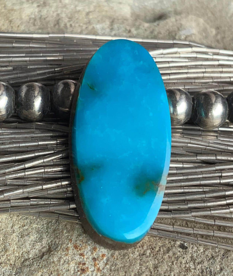 Turquoise Mountain Turquoise Oval Cabochon -Arizona Gemstone #TM118