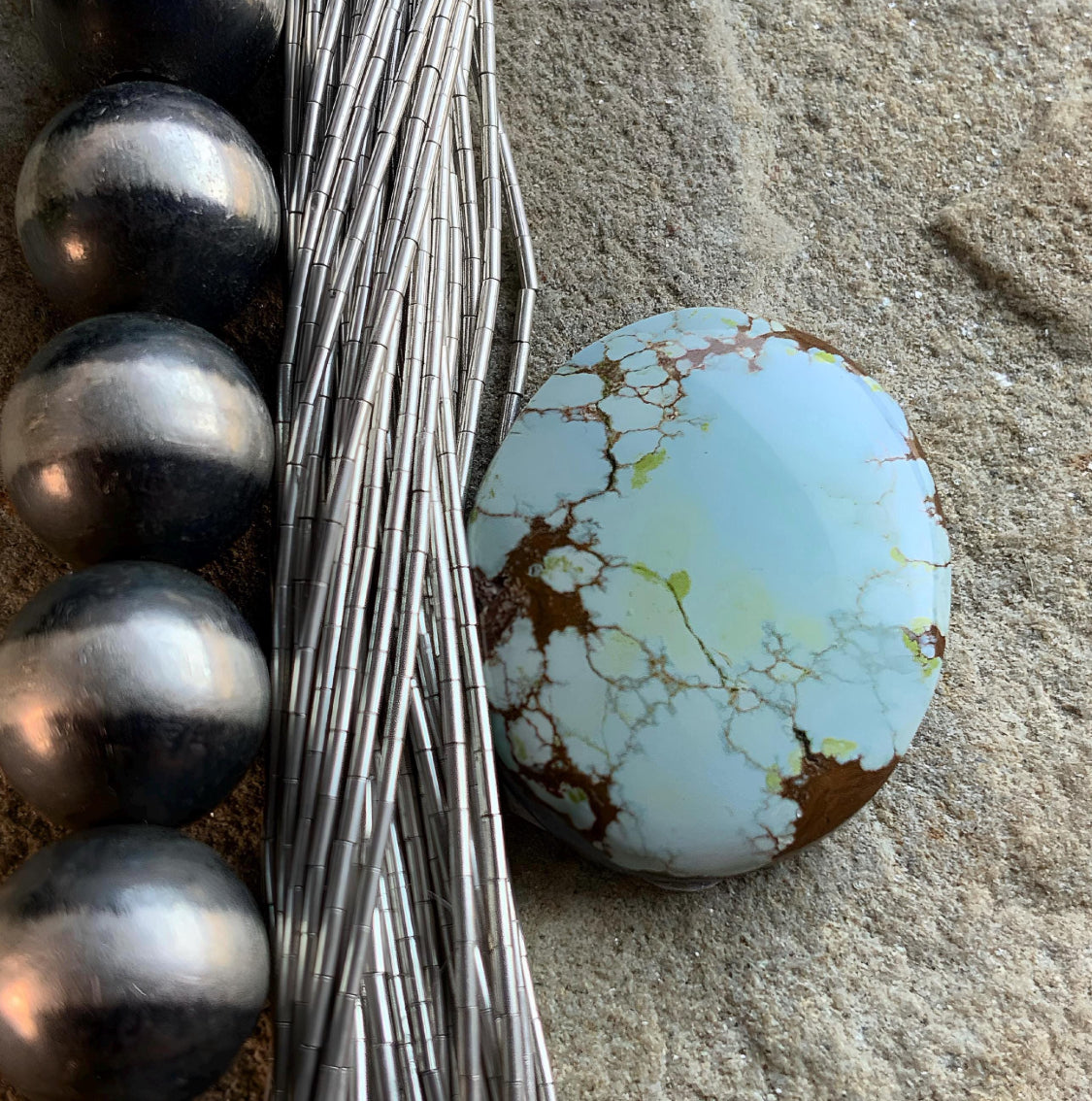 Red River Turquoise Soft Blue Oval Gemstone