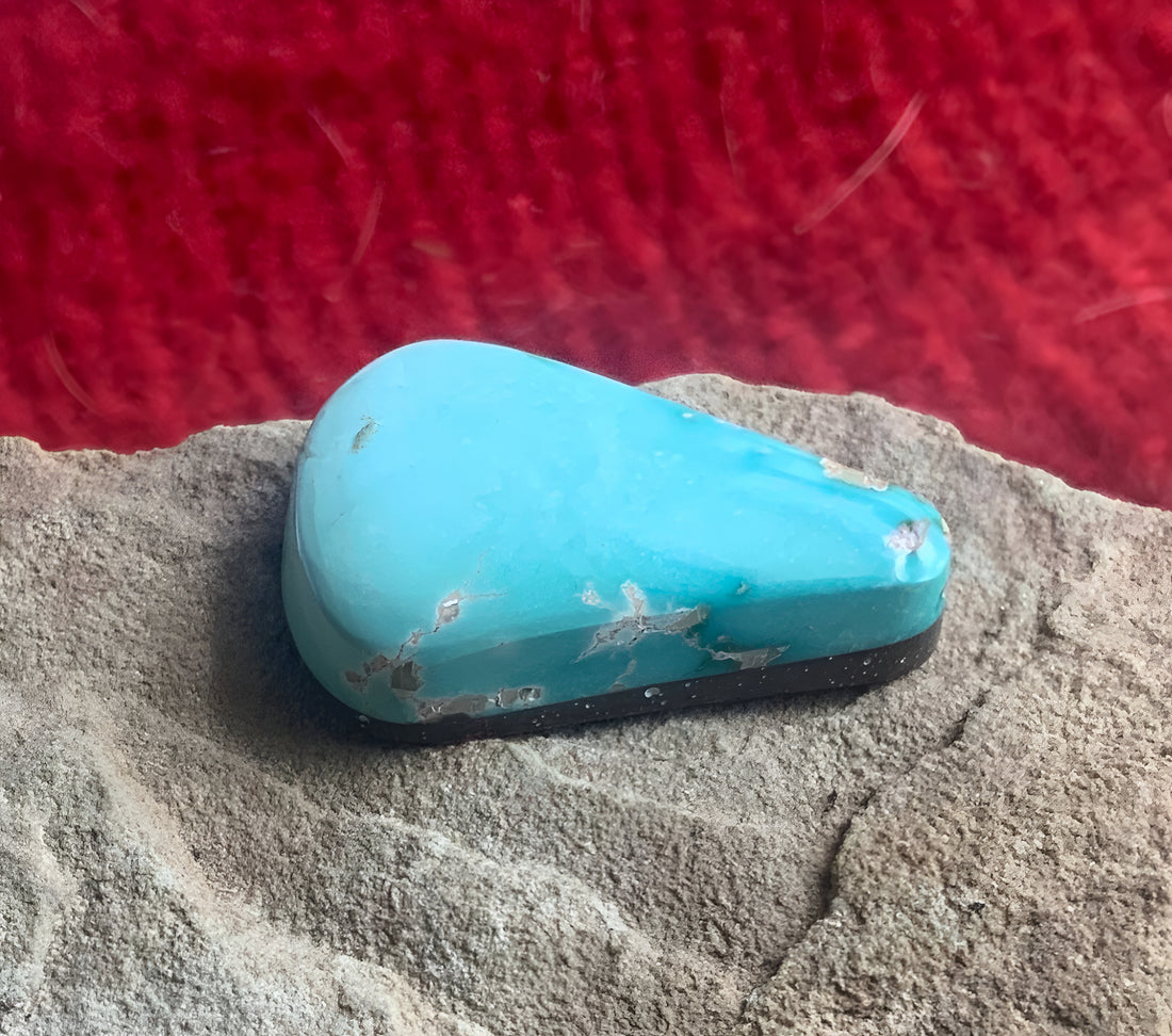 Royston Turquoise Triangular Blue Cabochon