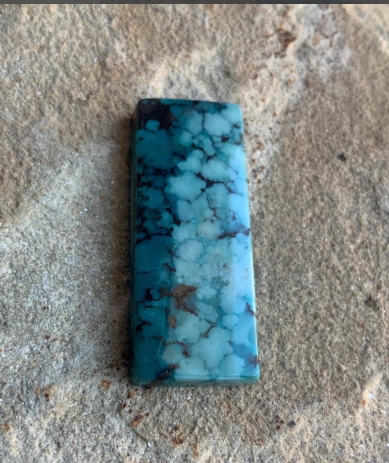 Beautiful Blue Bao Canyon Rectangle Cabochon BC122