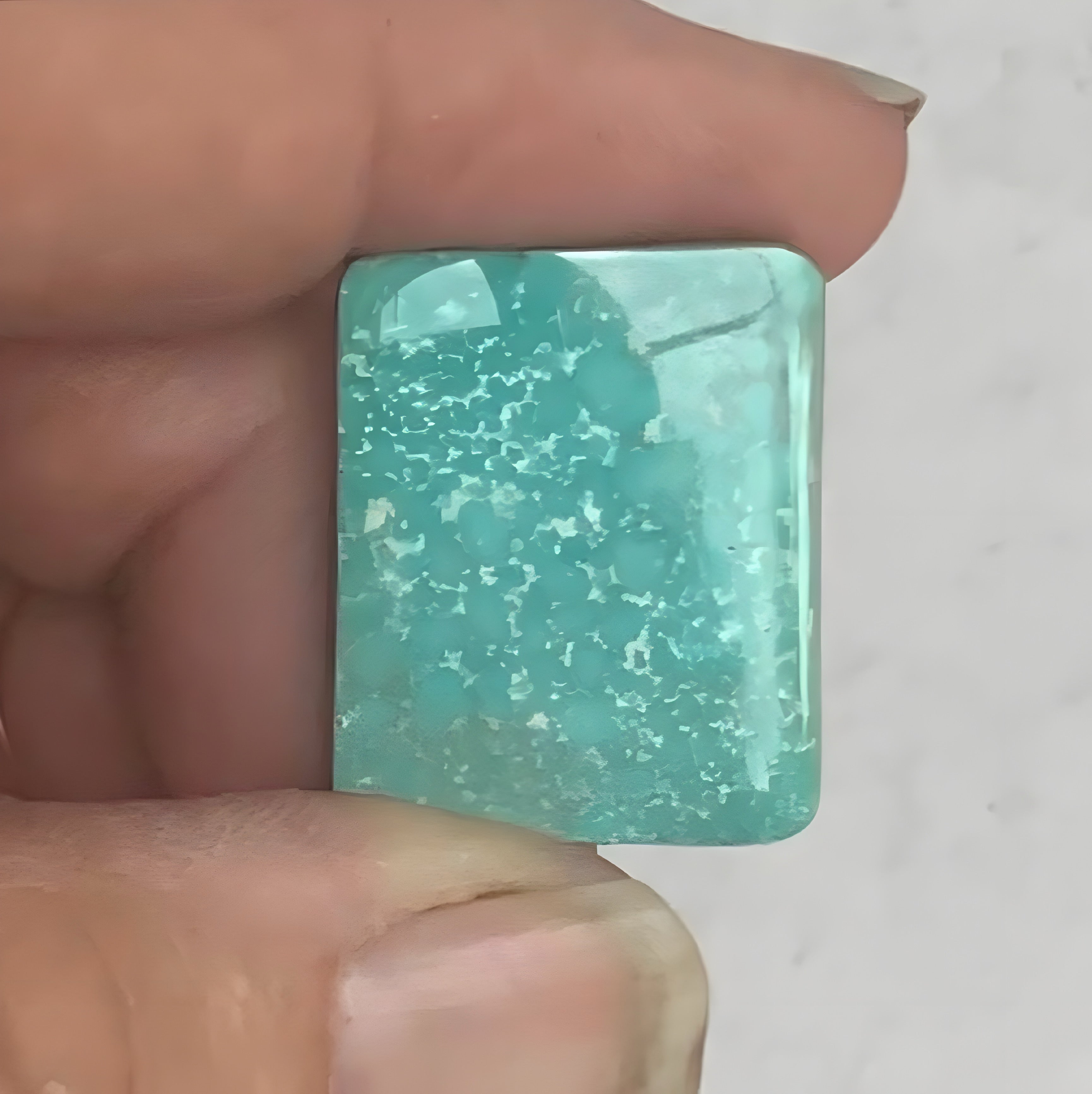 Natural Turquoise Mountain Turquoise Rectangular Cabochon-Arizona Gemstone