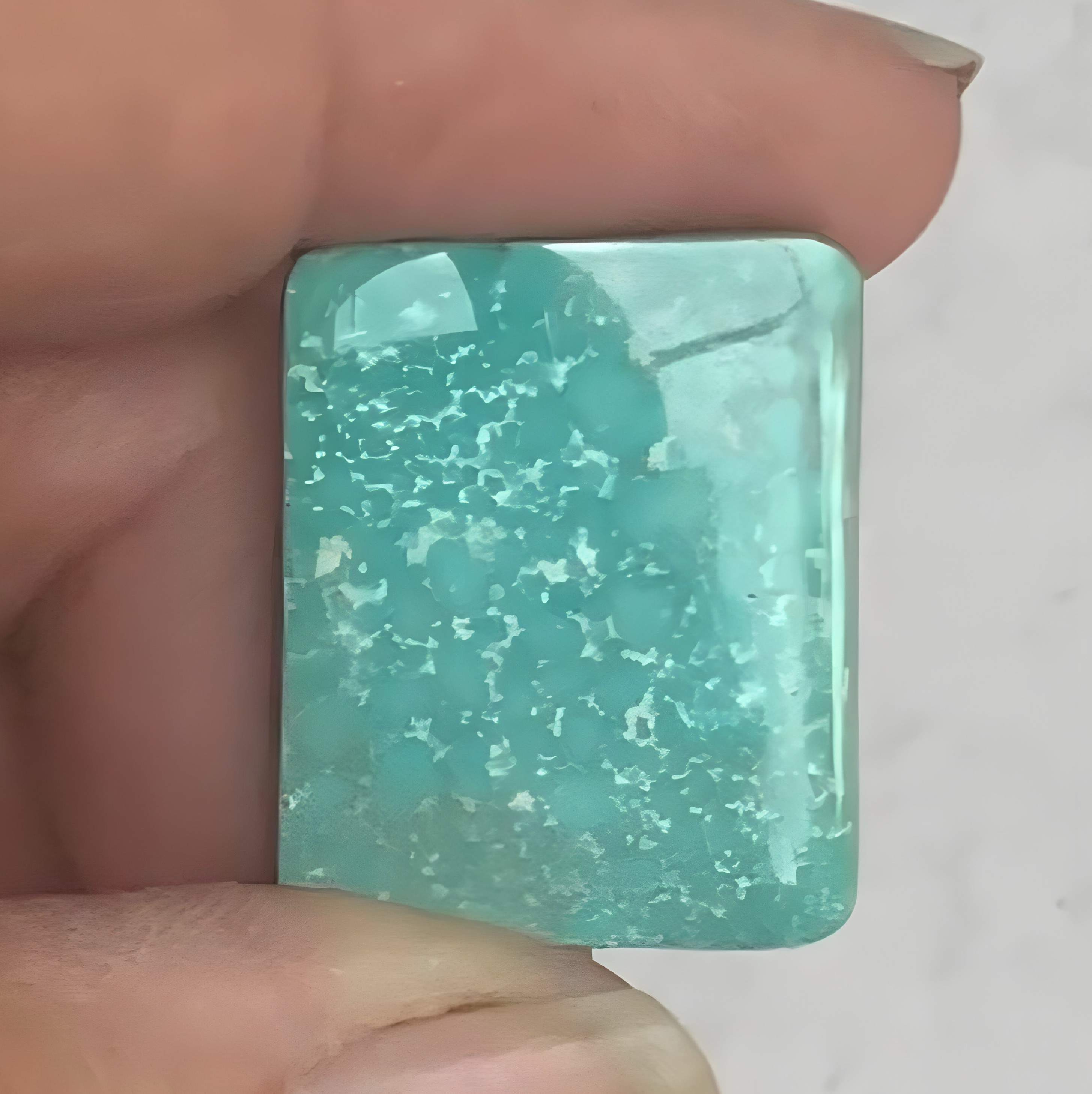 Natural Turquoise Mountain Turquoise Rectangular Cabochon-Arizona Gemstone