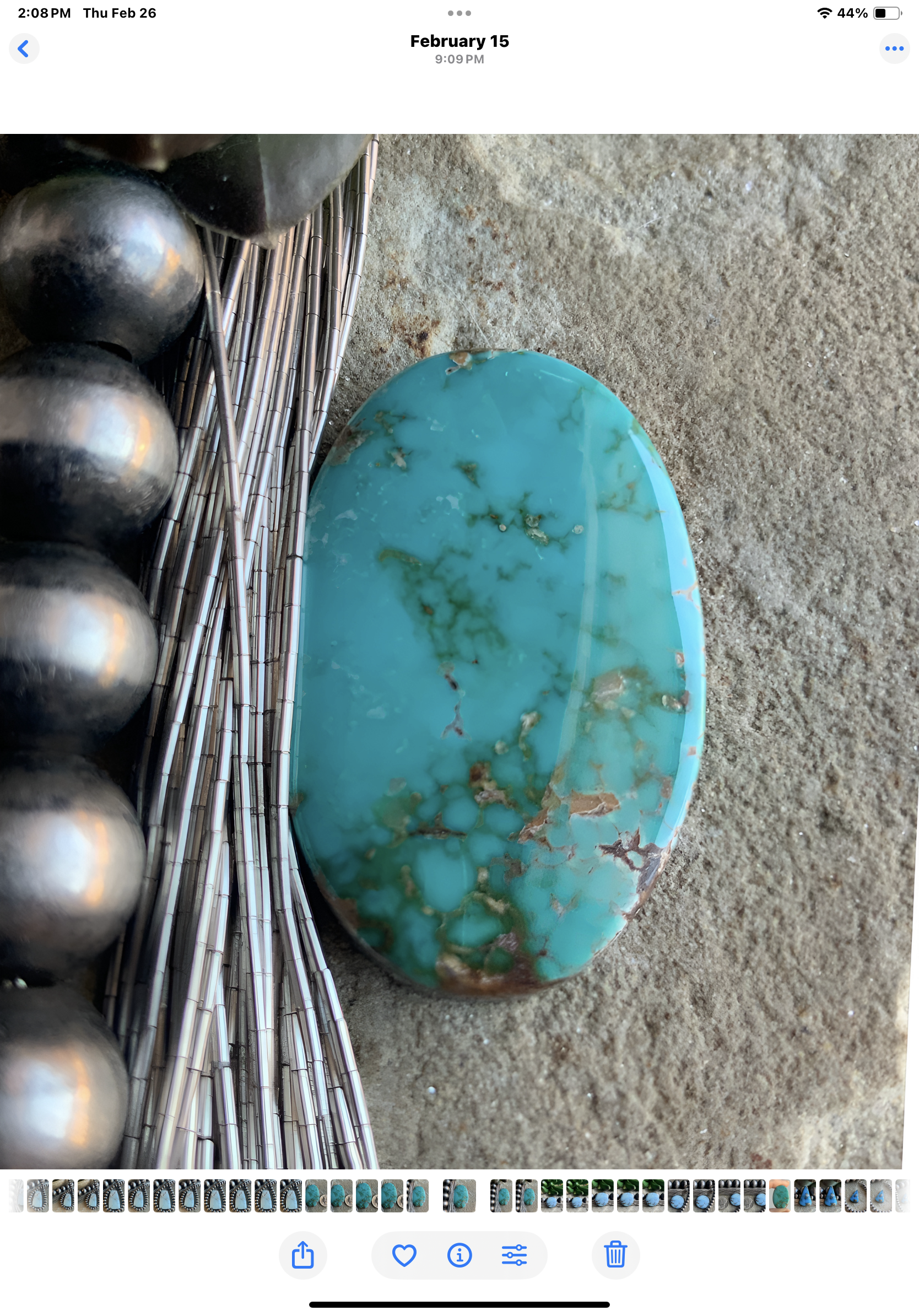 Natural Royston Turquoise Oval Cabochon