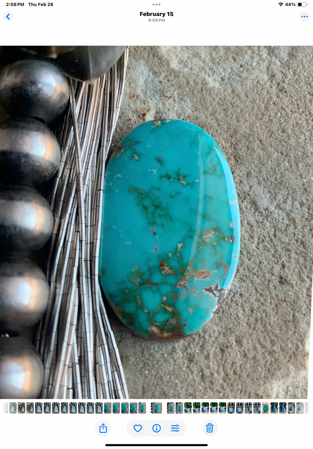 Natural Royston Turquoise Oval Cabochon