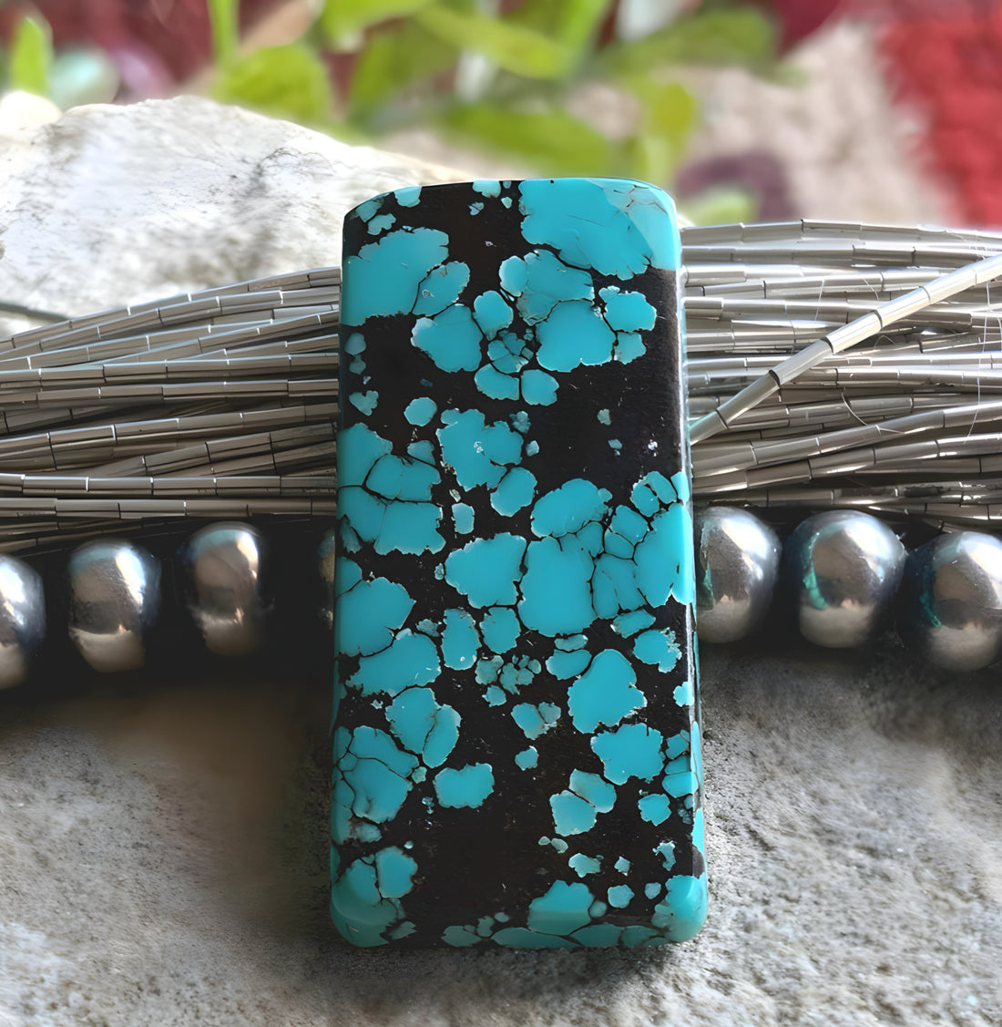 Bao Canyon Turquoise Rectangular Gemstone #BC132