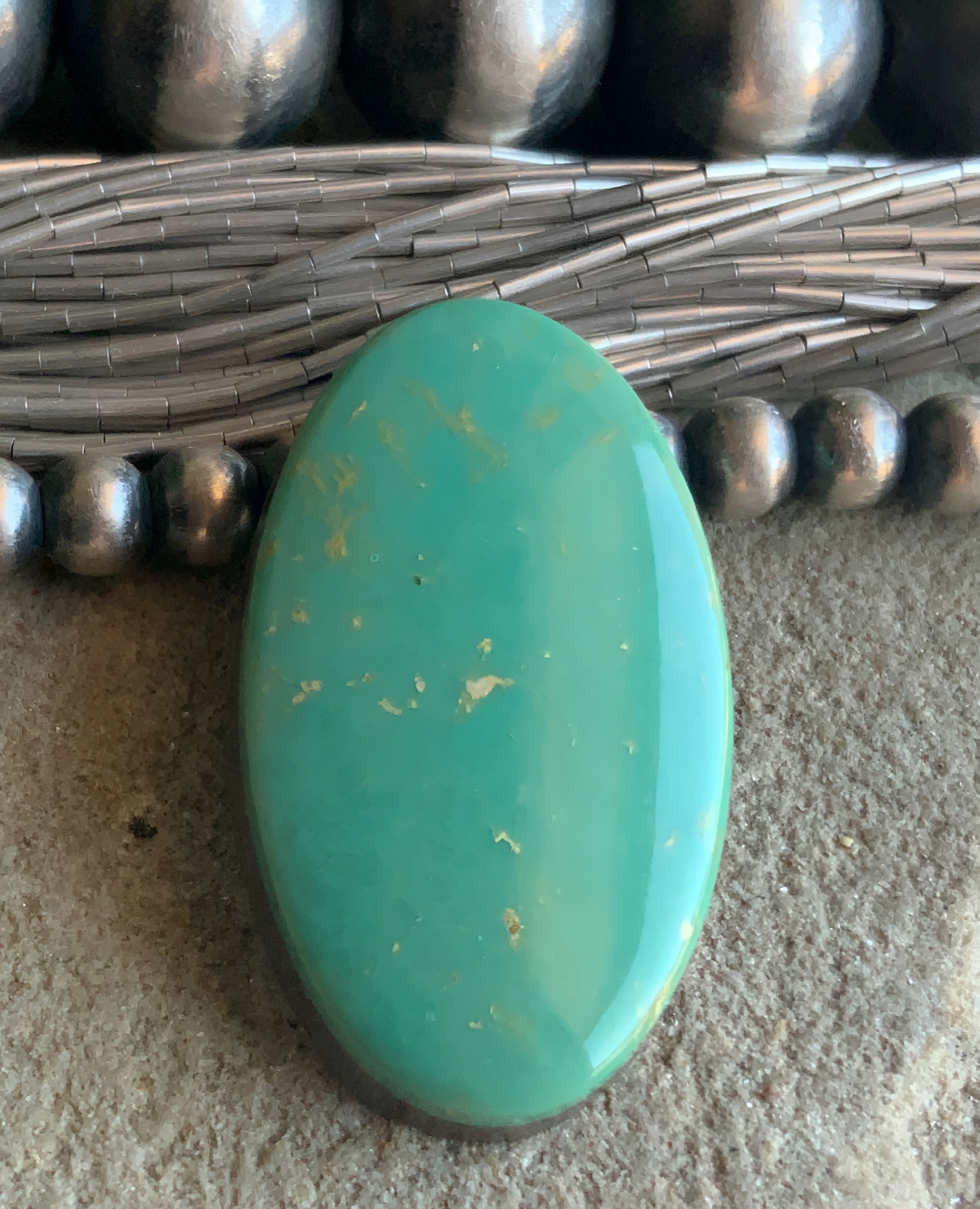 Emerald Valley Turquoise Oval Cabochon-Nevada Gemstone