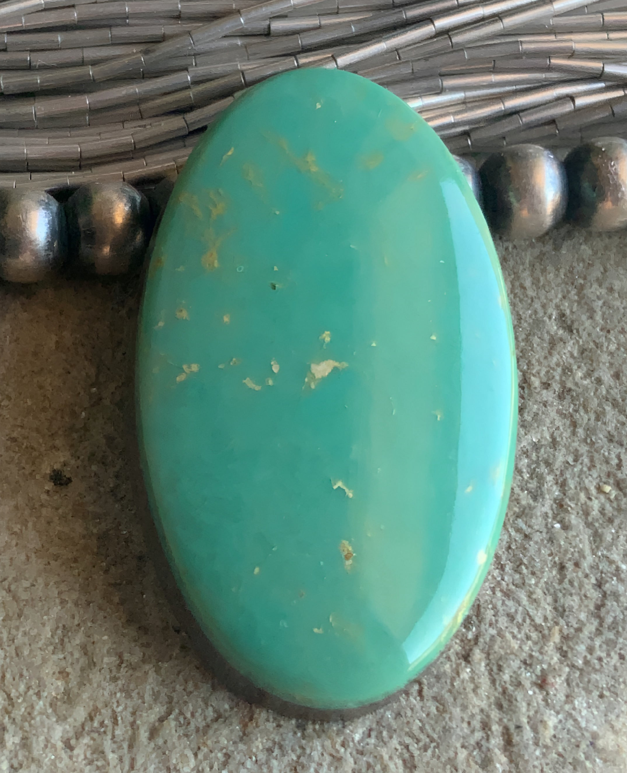 Emerald Valley Turquoise Oval Cabochon-Nevada Gemstone