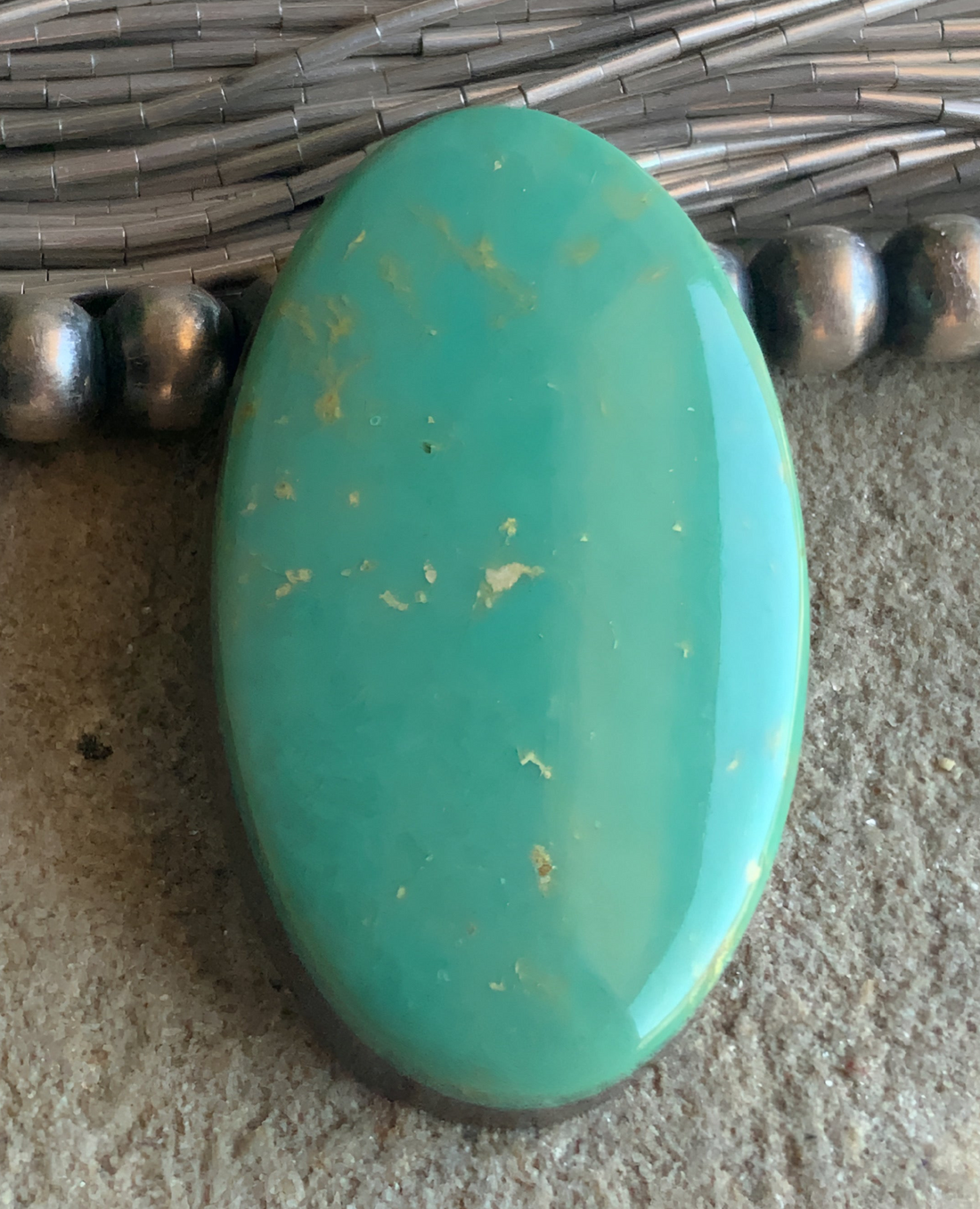 Emerald Valley Turquoise Oval Cabochon-Nevada Gemstone