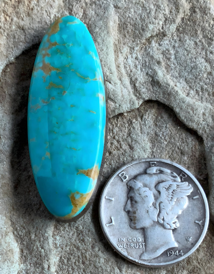 Beautiful Blue Royston Long Oval