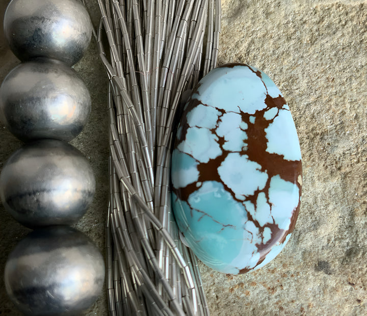 Gobi Desert Lavender Or Golden Hills Turquoise Oval #G105