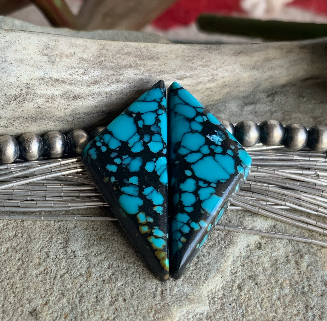 Bao Canyon Earring Cabochons or Matched Gemstone Pair