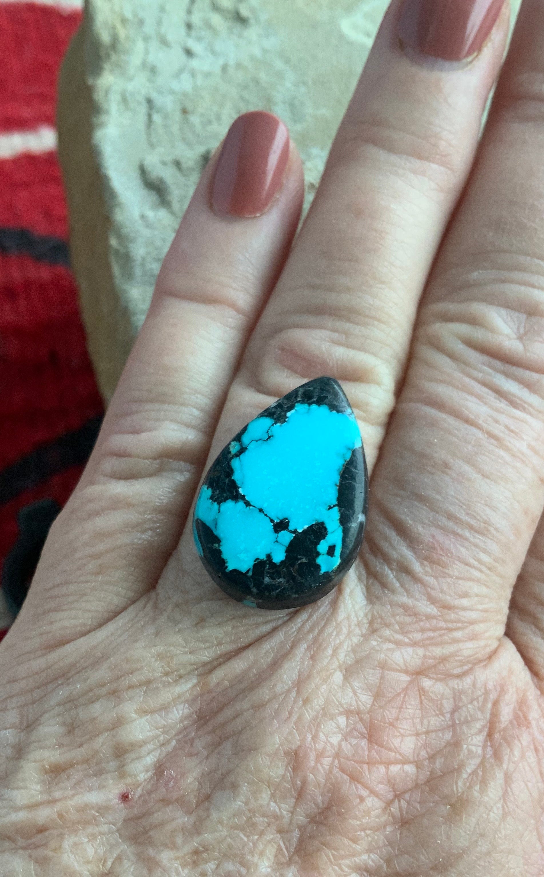 Bao Canyon Turquoise Teardrop Cabochon