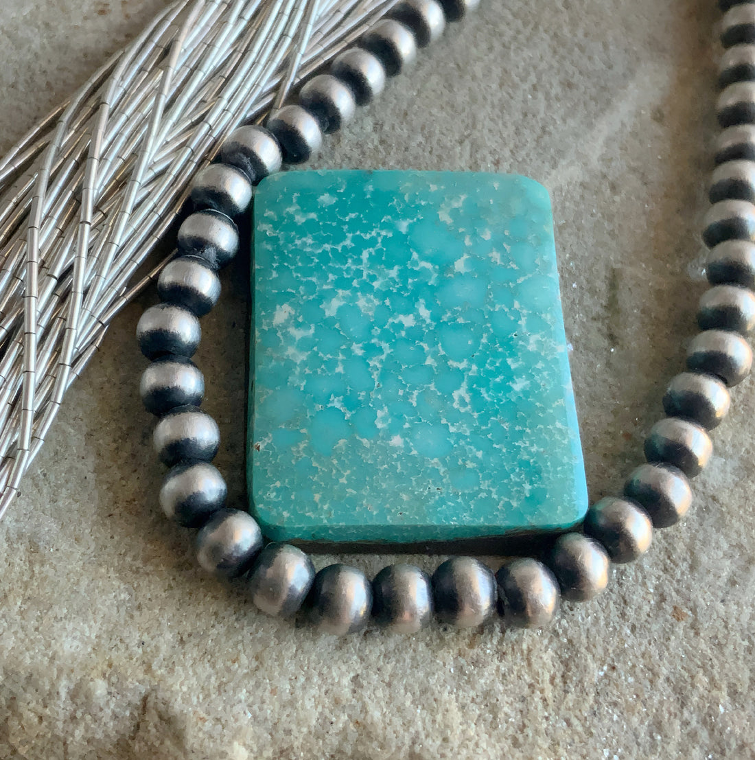 Natural Turquoise Mountain Turquoise Rectangular Cabochon-Arizona Gemstone