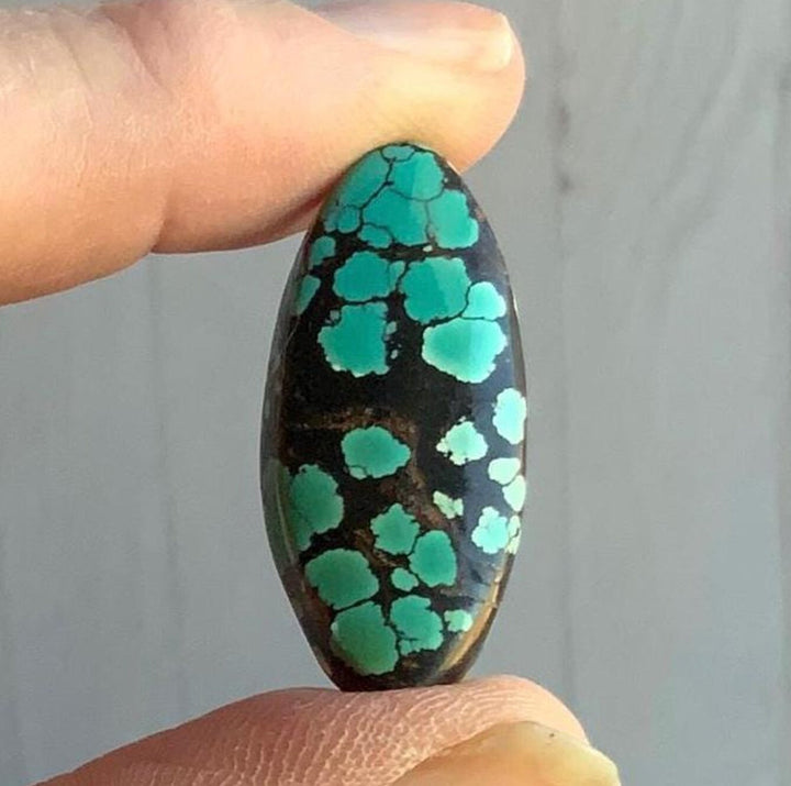 Bao Canyon Turquoise Long Oval Cabochon