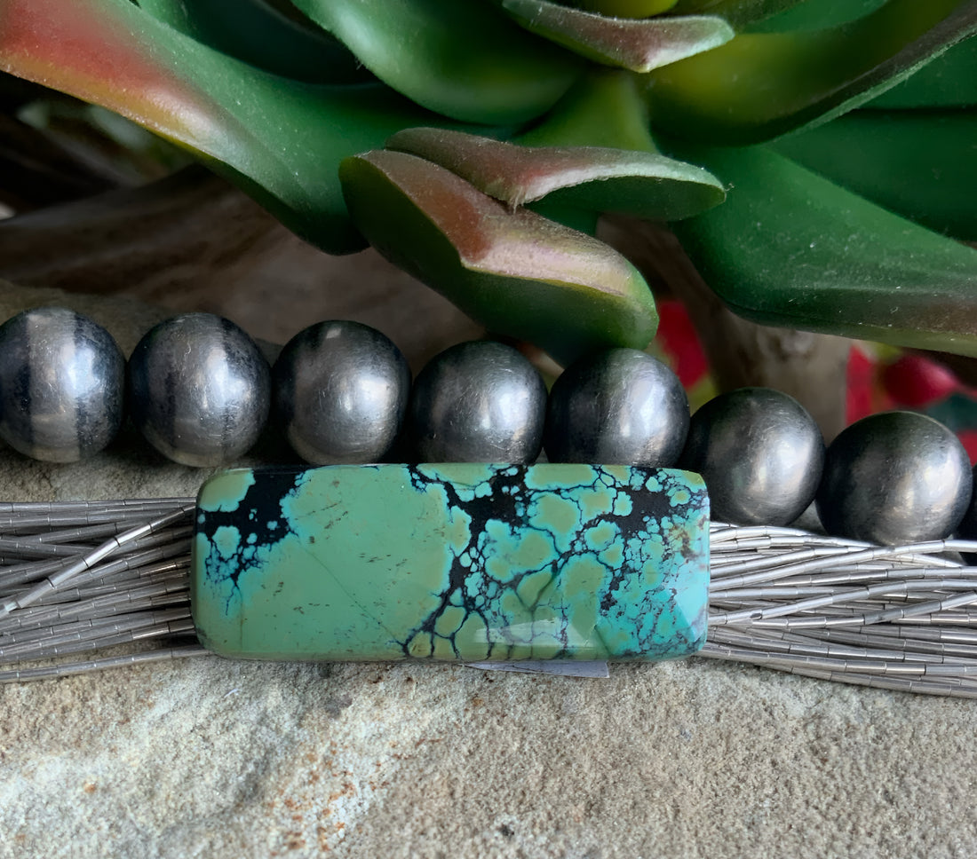 Bamboo Mountain Rectangular Gemstone