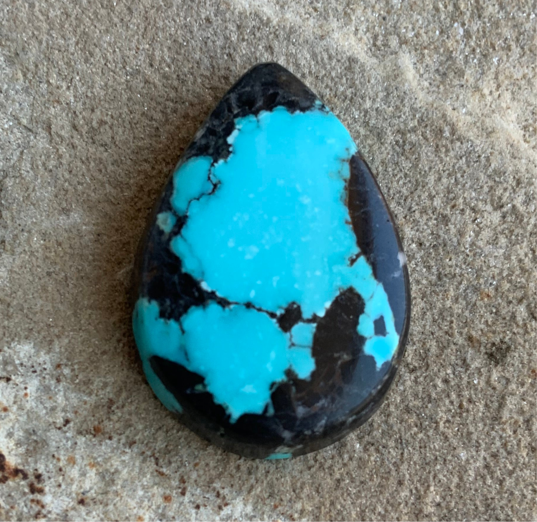 Bao Canyon Turquoise Teardrop Cabochon