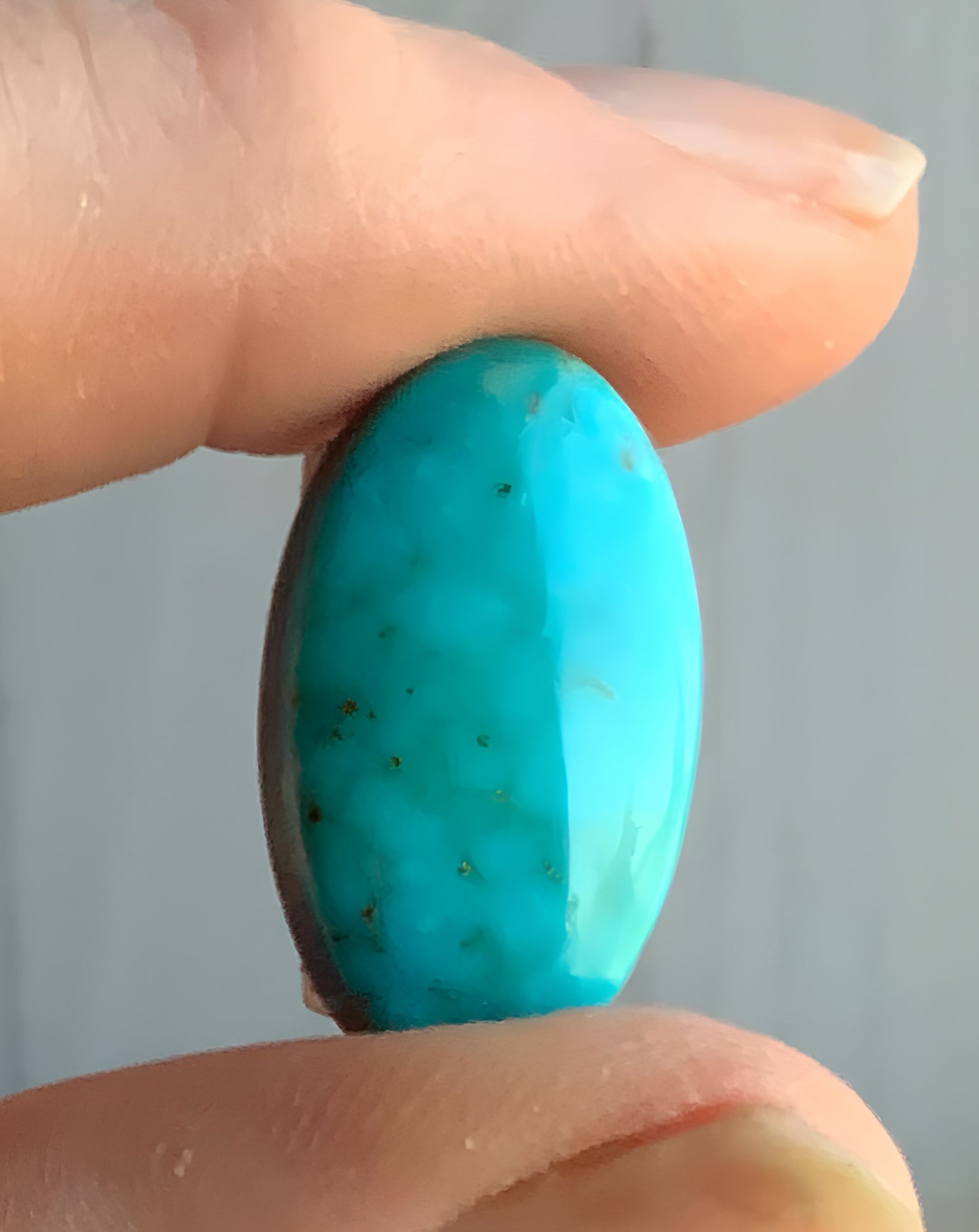 Royston Turquoise Blue Oval Cabochon-Nevada Gemstone #R53