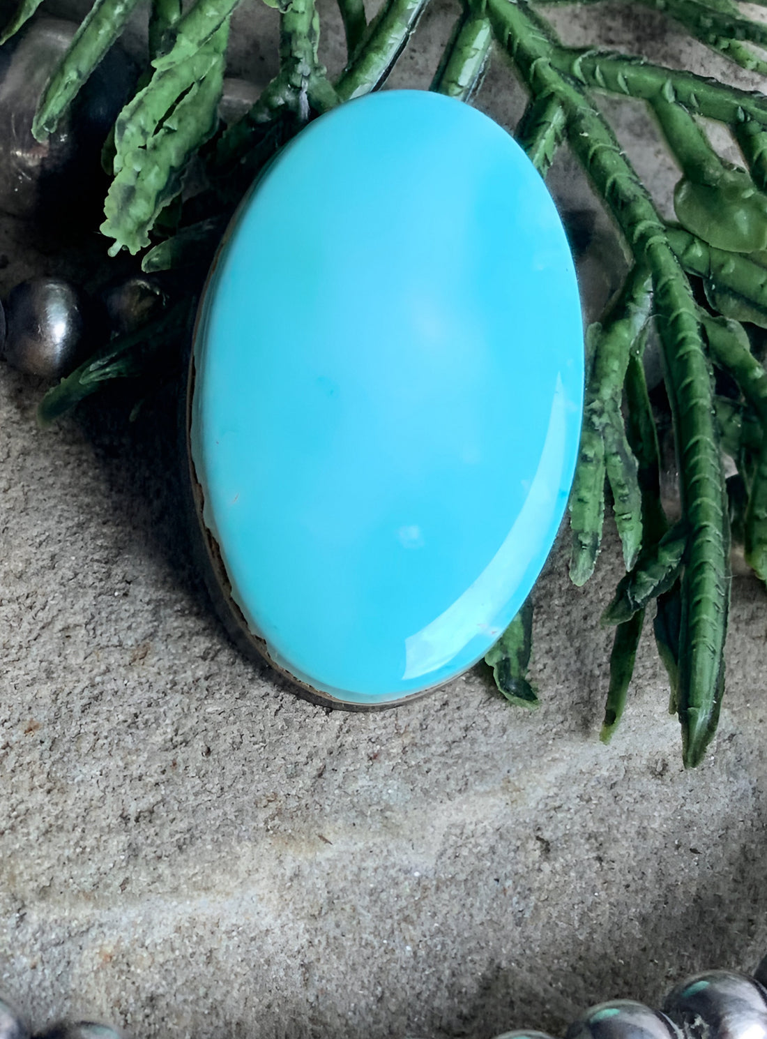 Blue Gem Turquoise Oval Cabochon