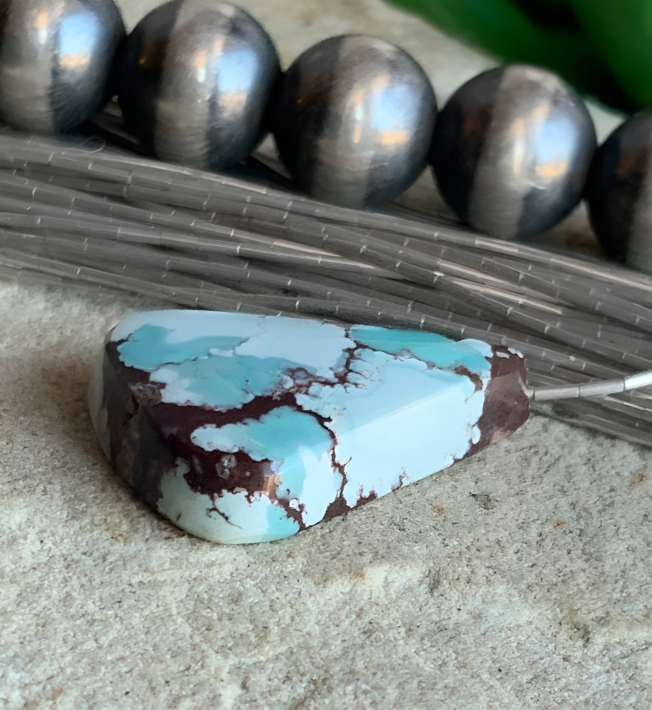 Gobi Desert Lavender or Golden Hills Turquoise Triangular Gemstone #G130