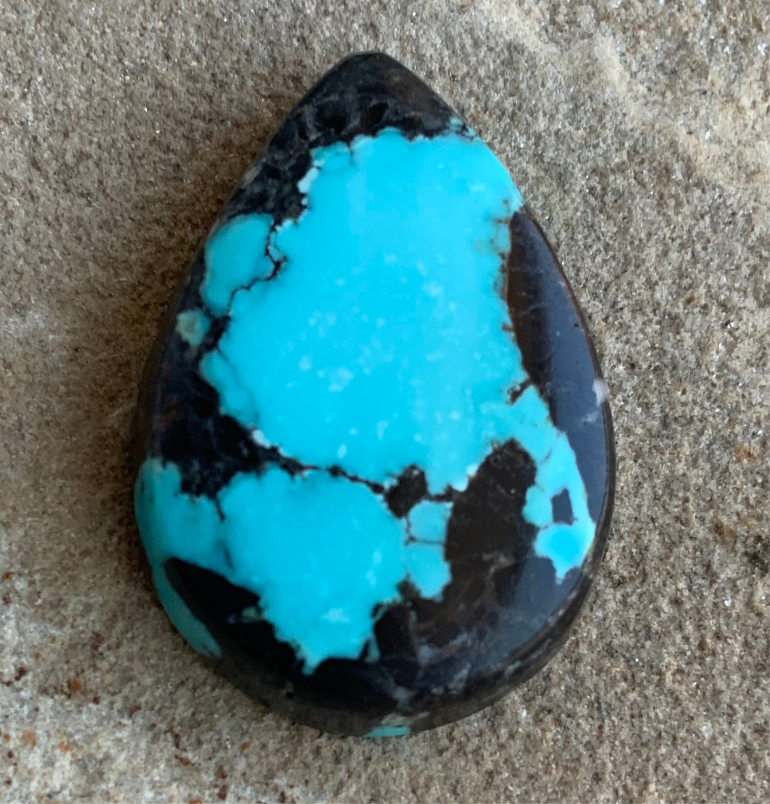 Bao Canyon Turquoise Teardrop Cabochon