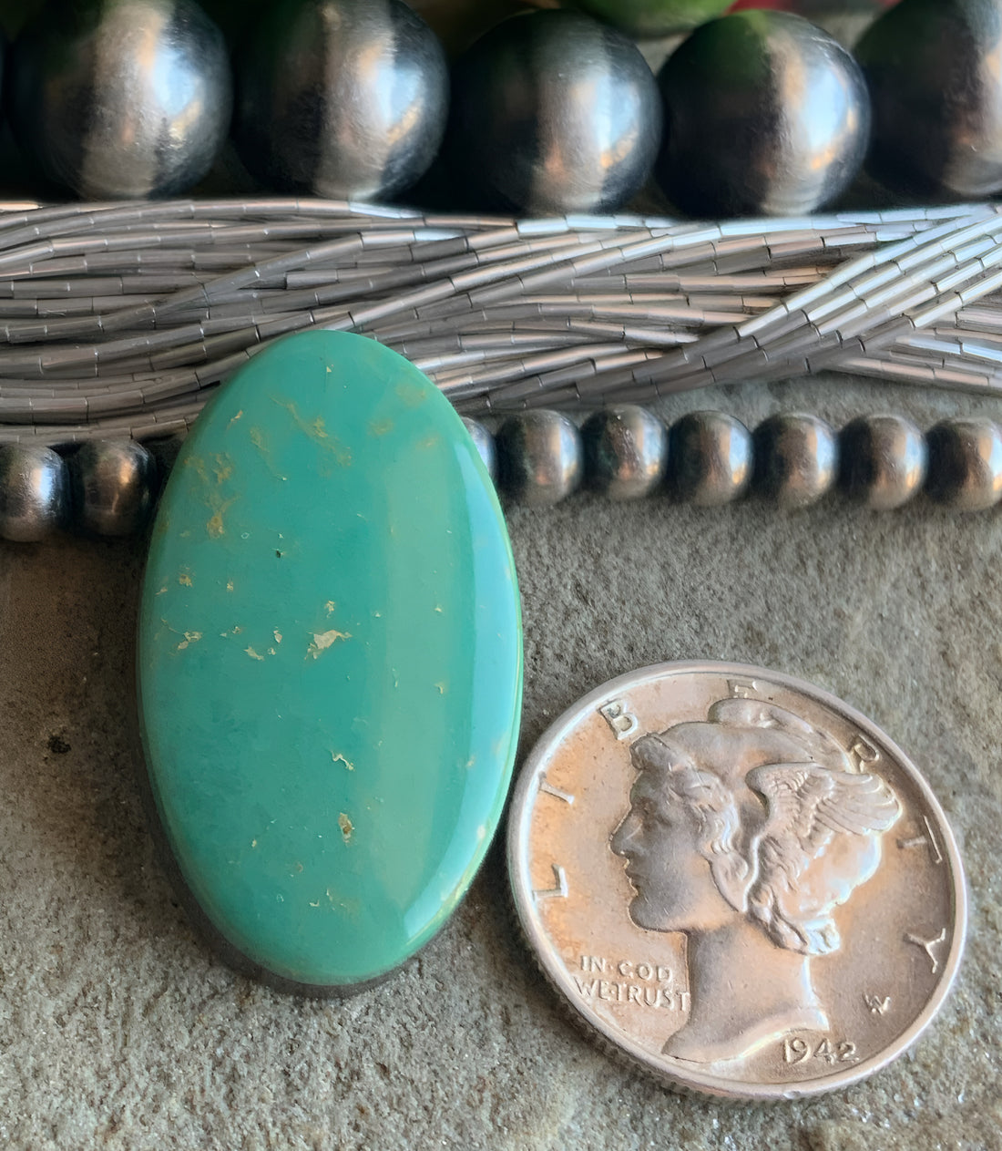 Emerald Valley Turquoise Oval Cabochon-Nevada Gemstone