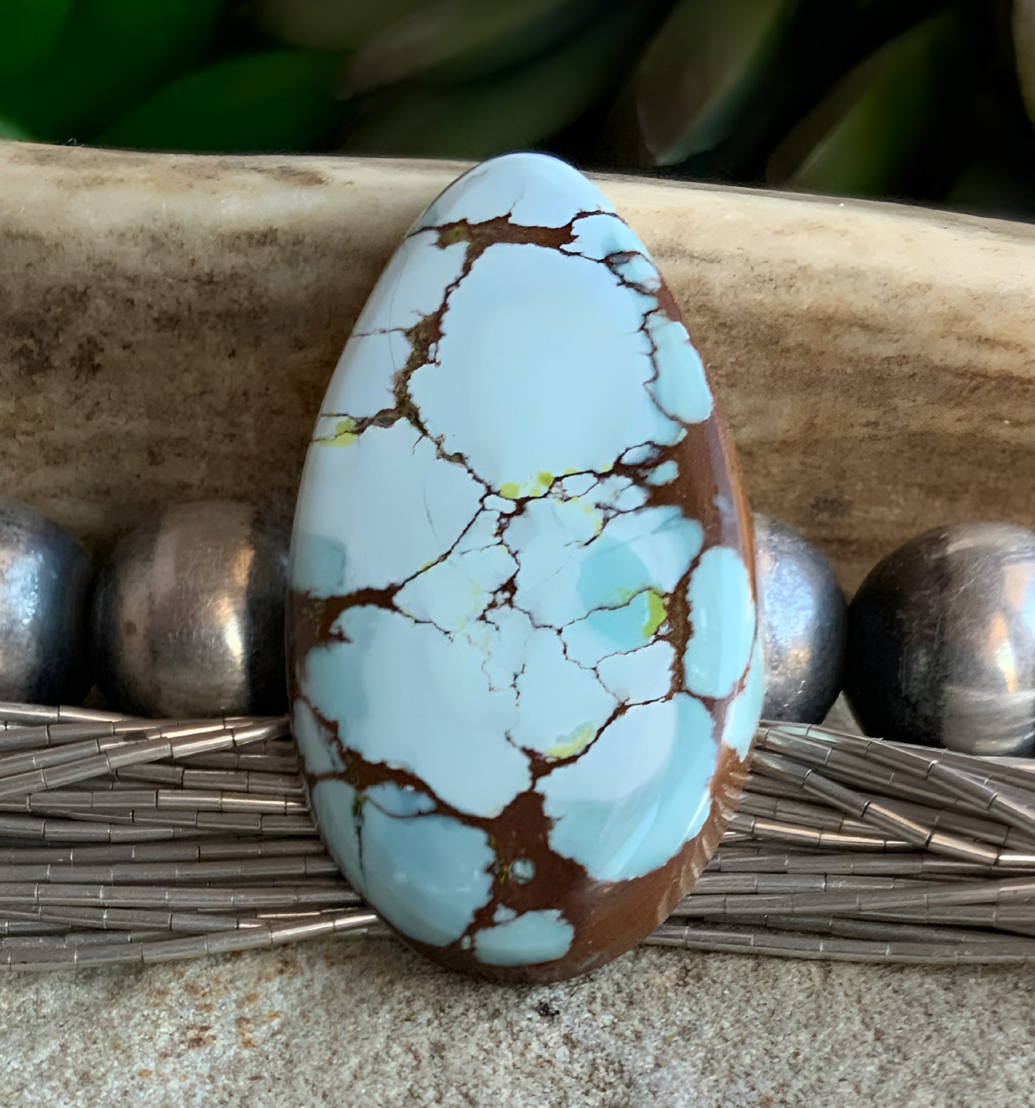 Beautiful Gobi Desert Lavender Turquoise Cabochon #106