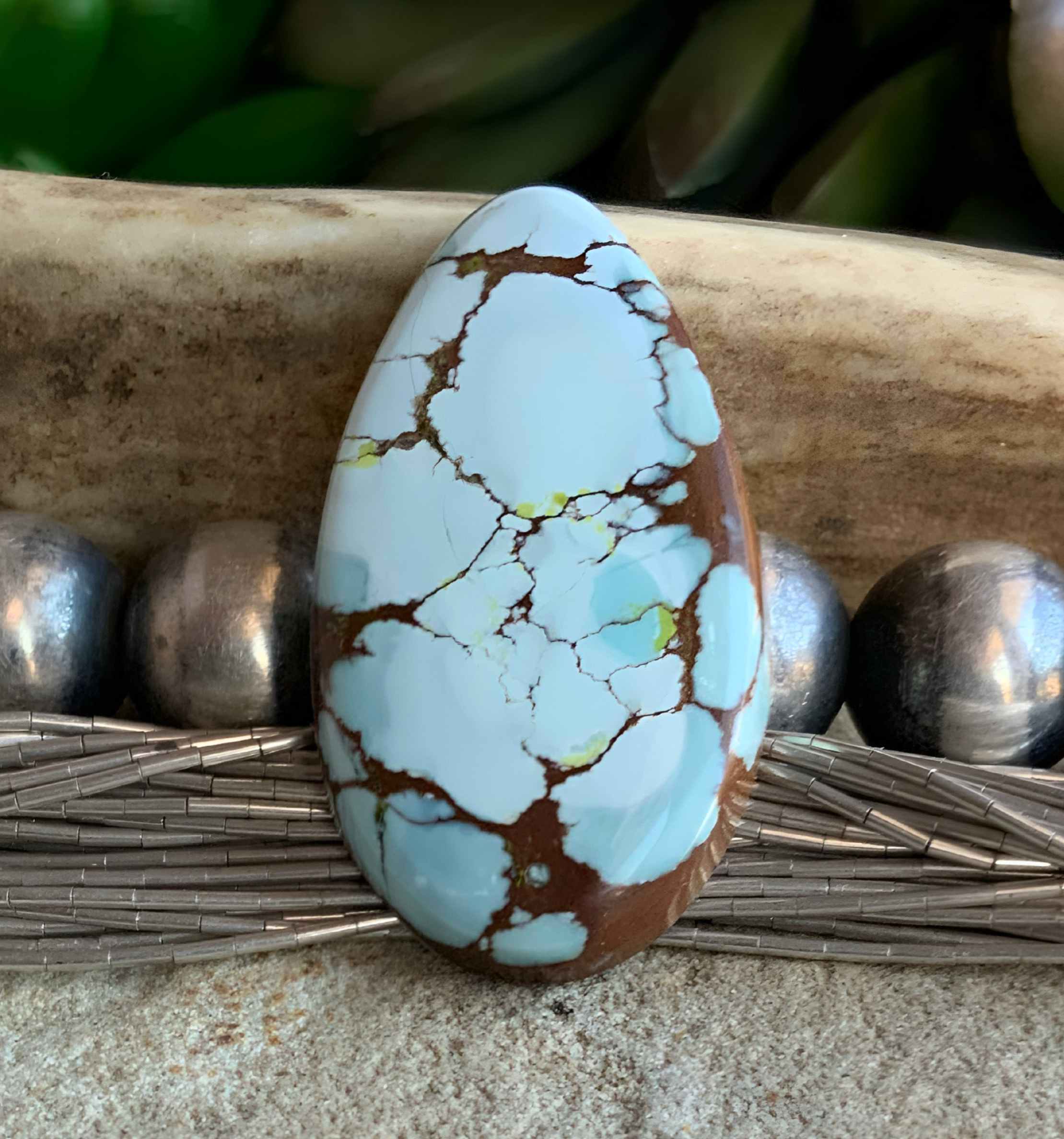 Beautiful Gobi Desert Lavender Turquoise Cabochon #106