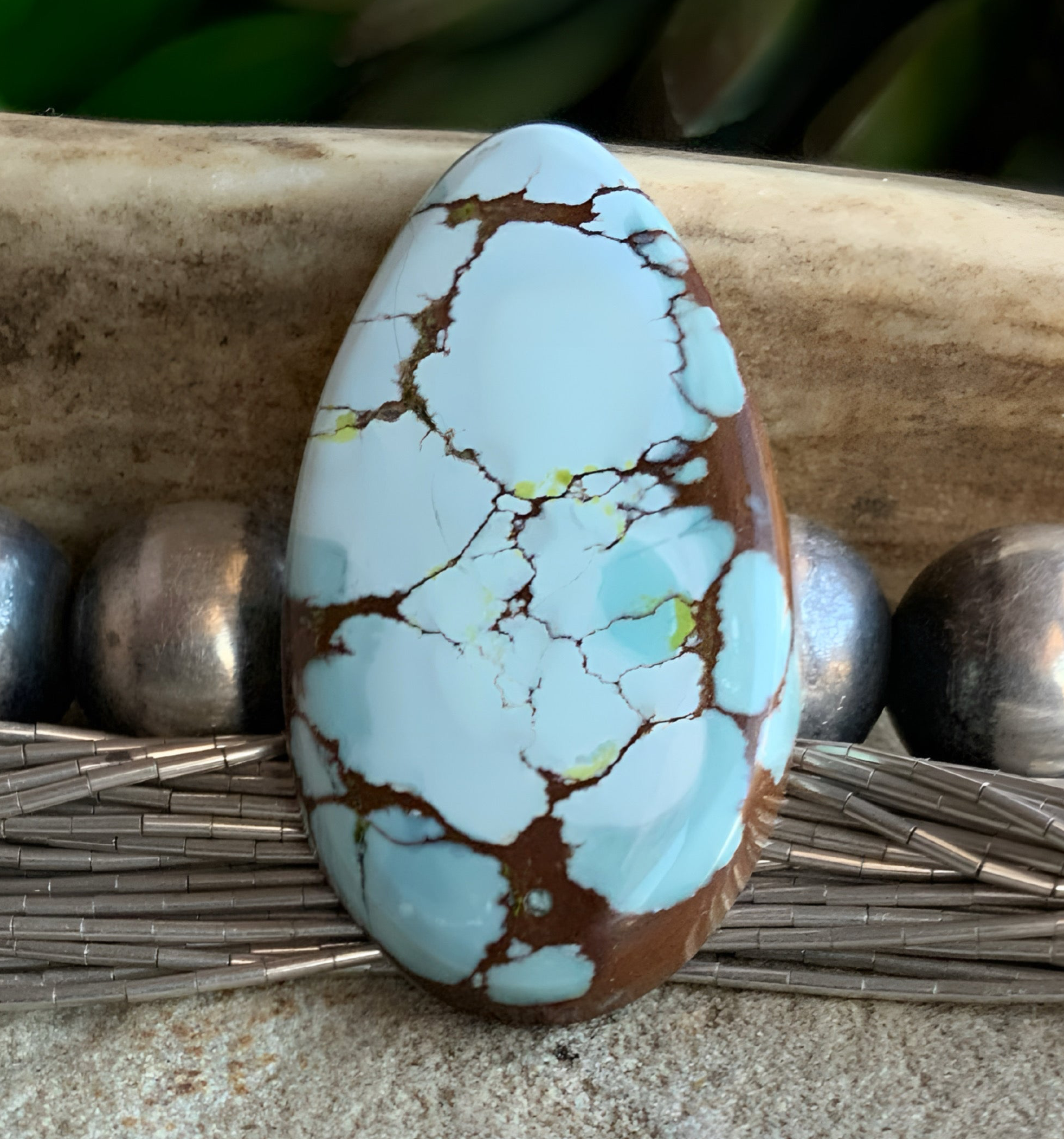 Beautiful Gobi Desert Lavender Turquoise Cabochon #106
